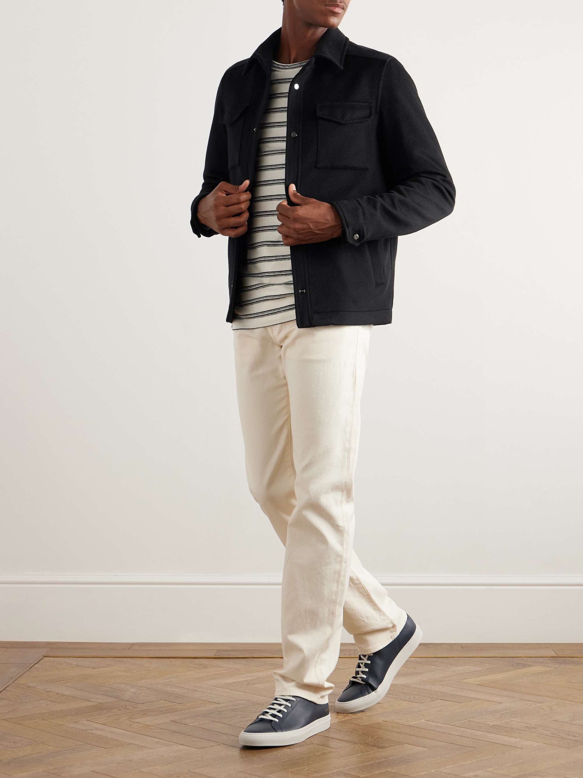 HERNO Wool and Cashmere-Blend Shirt Jacket