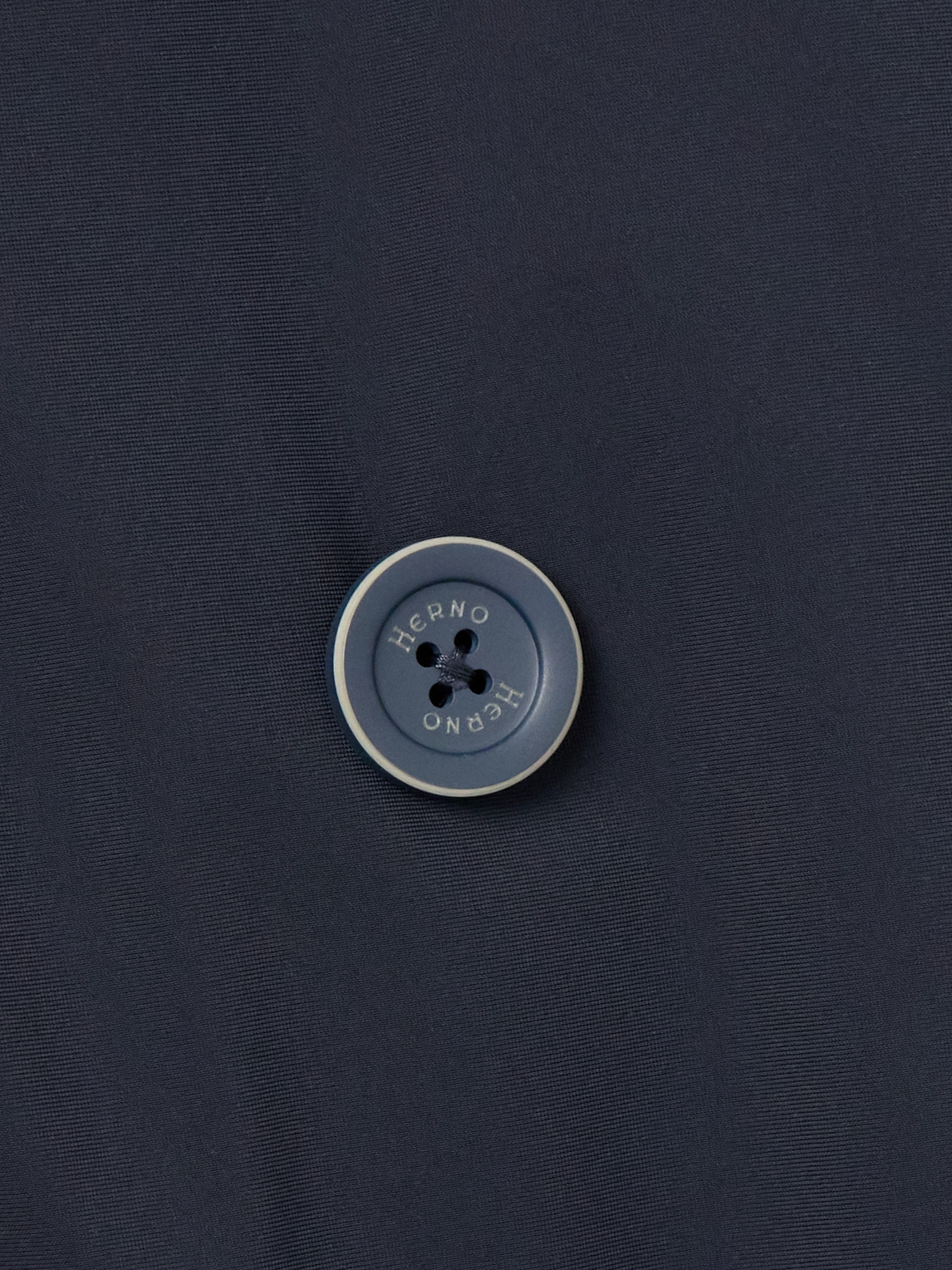 Herno Double-breasted Padded Stretch-shell Down Peacoat In Blue