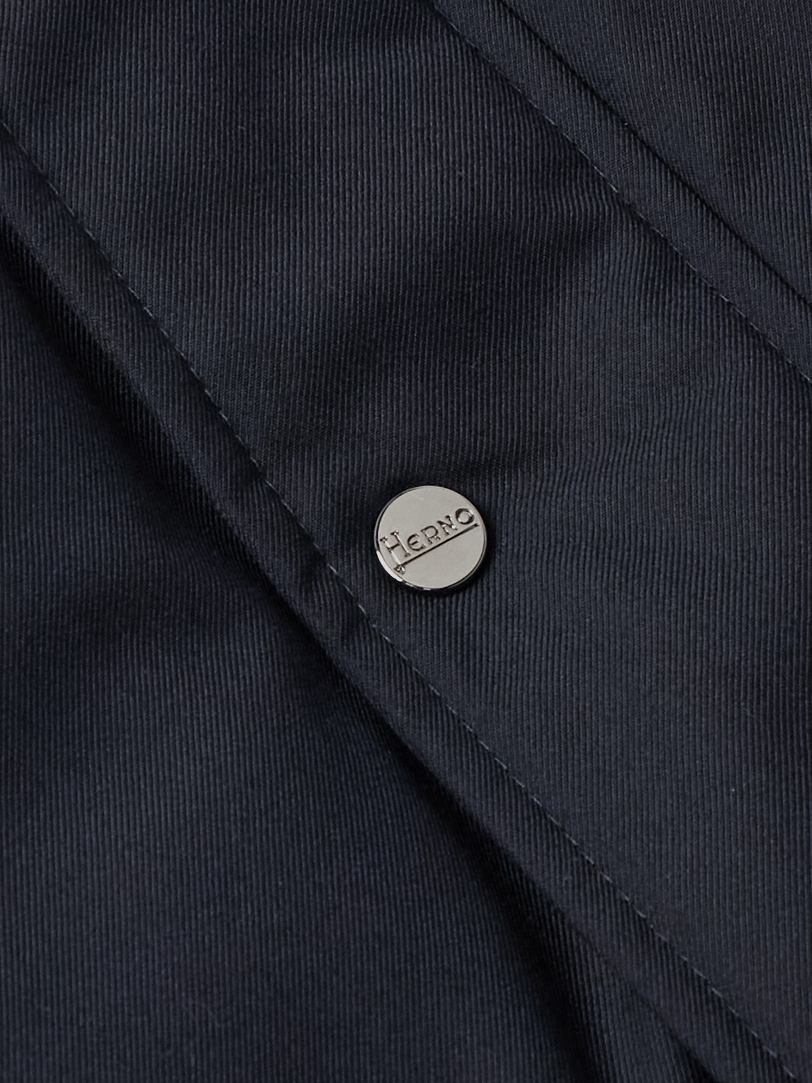 Herno Layered Padded Shell Down Coat In Blue