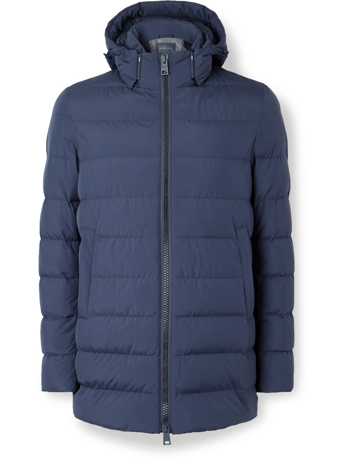Laminar Quilted GORE‑TEX INFINIUM™ WINDSTOPPER® Hooded Down Jacket