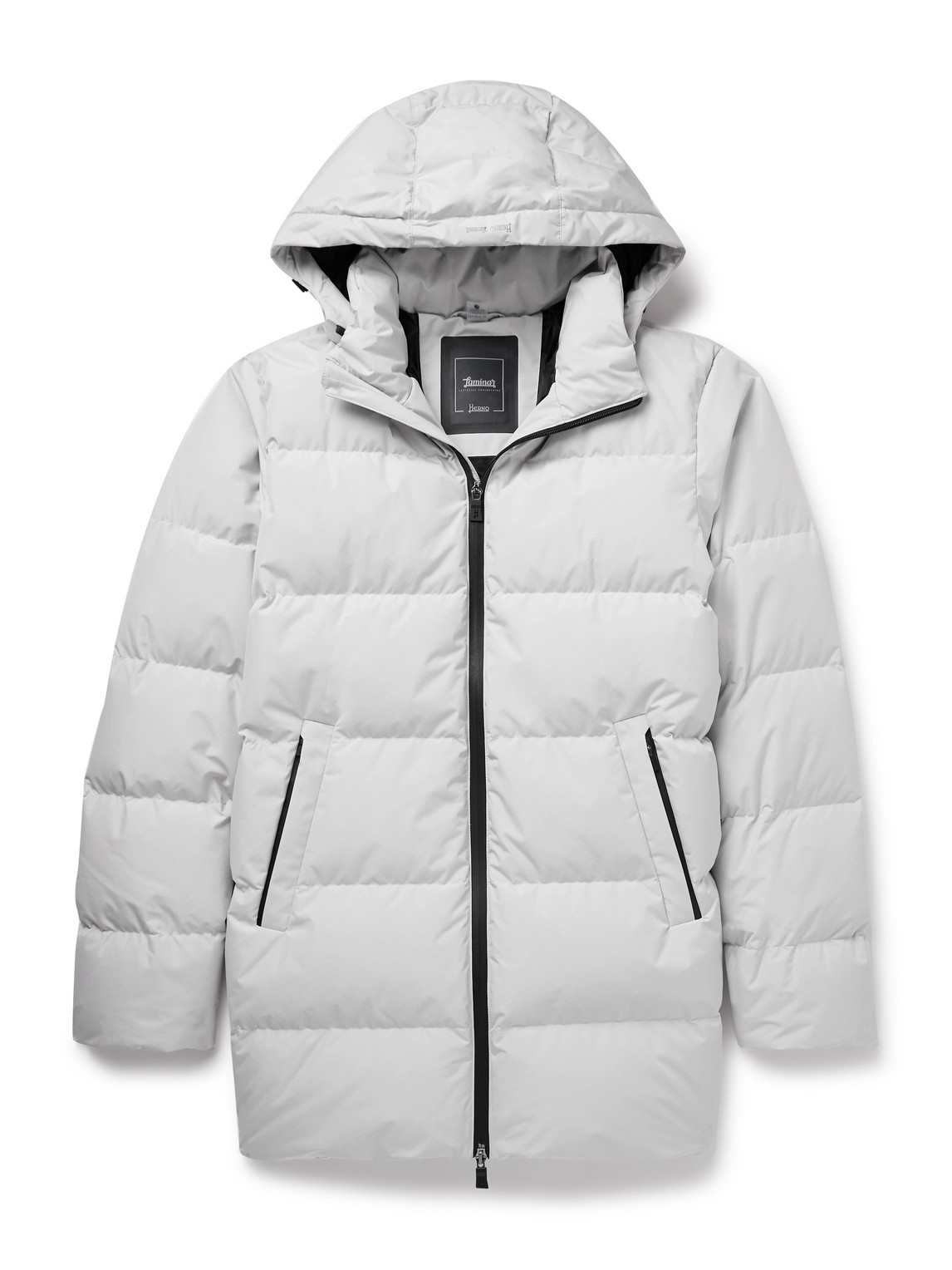 HERNO LAMINAR LAMINAR QUILTED GORE-TEX HOODED DOWN JACKET