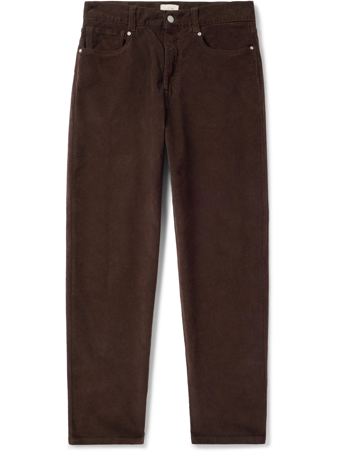 Ken Slim-Fit Straight-Leg Stretch-Cotton Corduroy Trousers