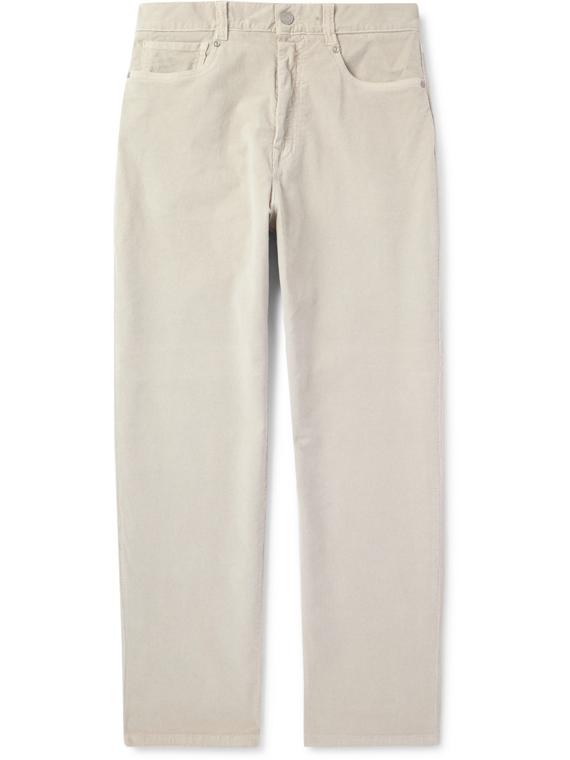Ken Slim-Fit Straight-Leg Stretch-Cotton Corduroy Trousers