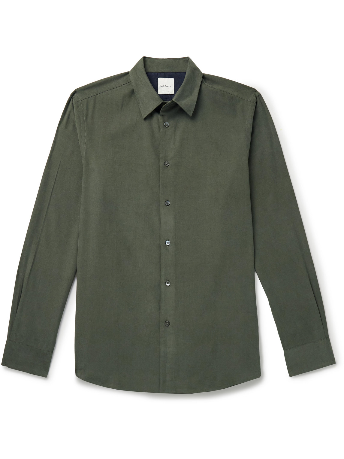 Paul Smith Linen Shirt In Khaki