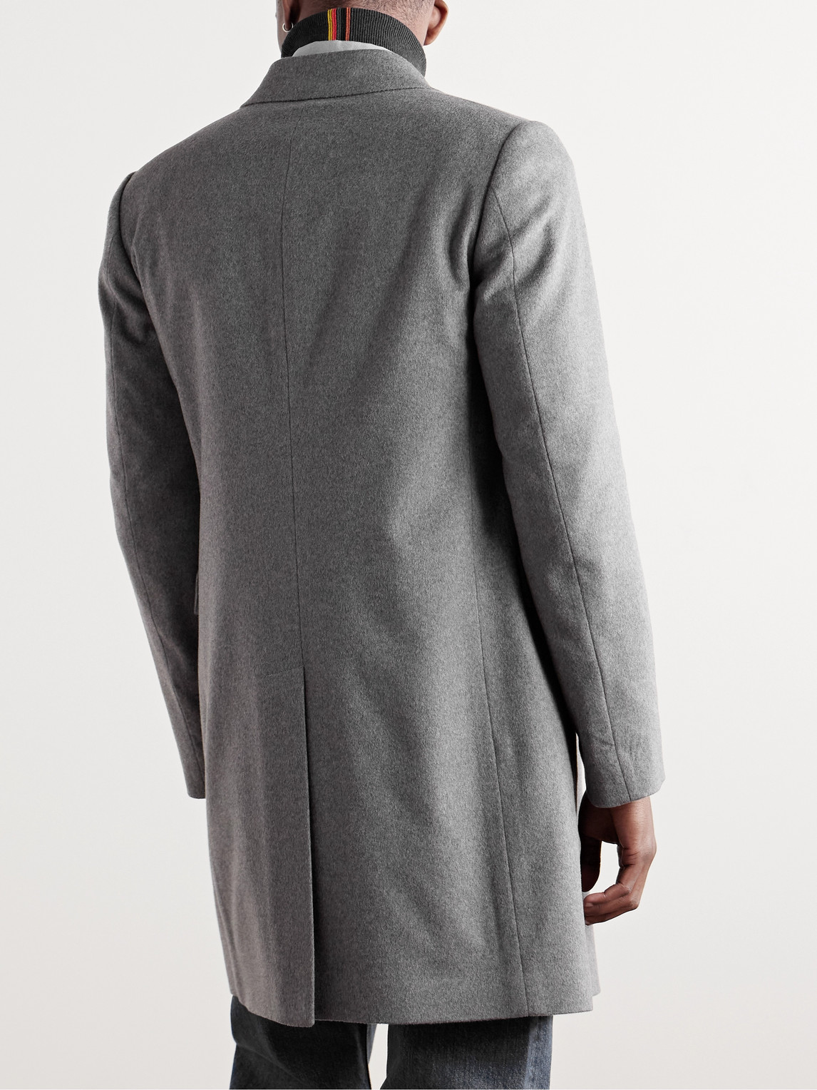 PAUL SMITH WOOL AND CASHMERE-BLEND OVERCOAT