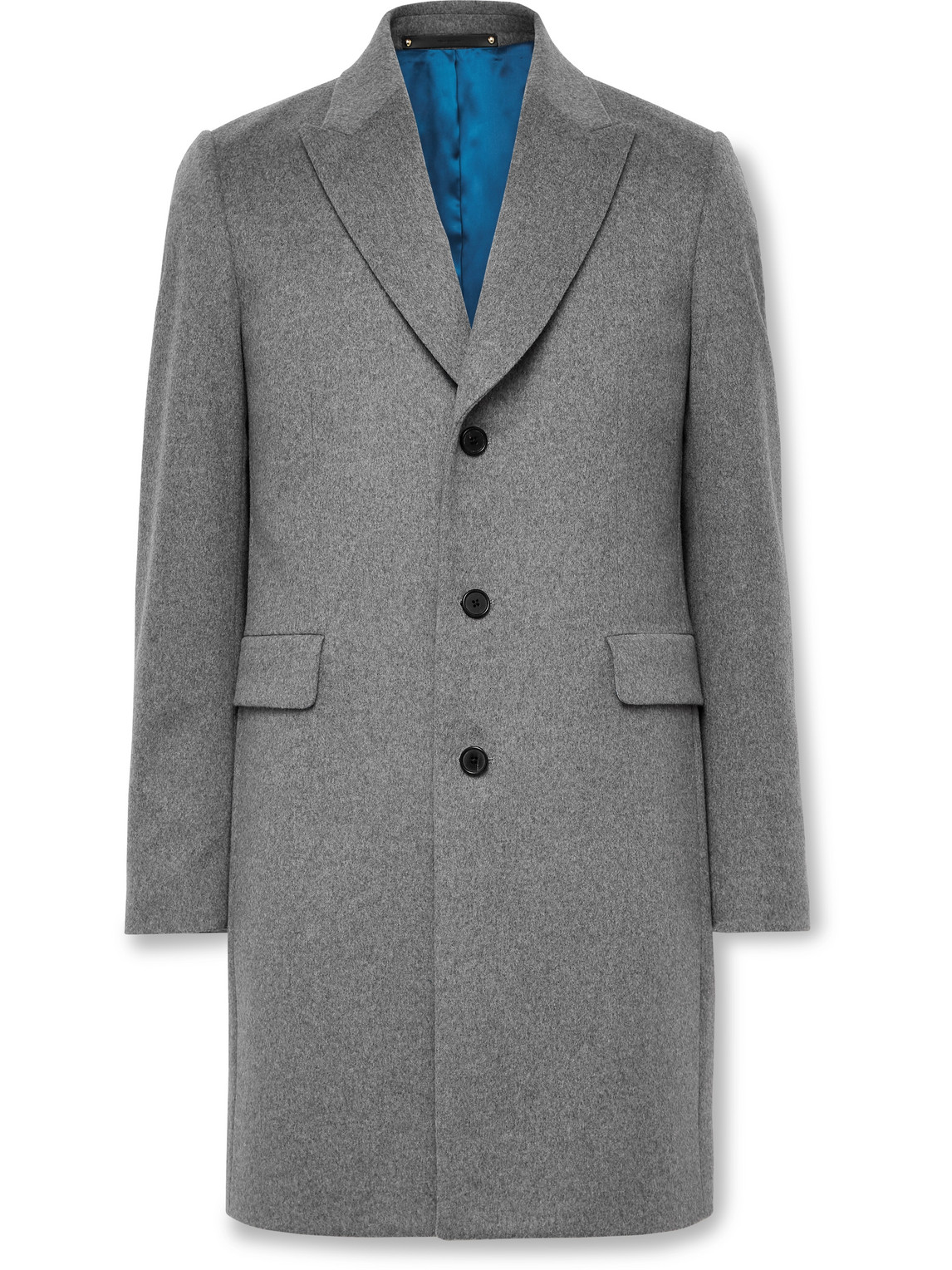 PAUL SMITH WOOL AND CASHMERE-BLEND OVERCOAT