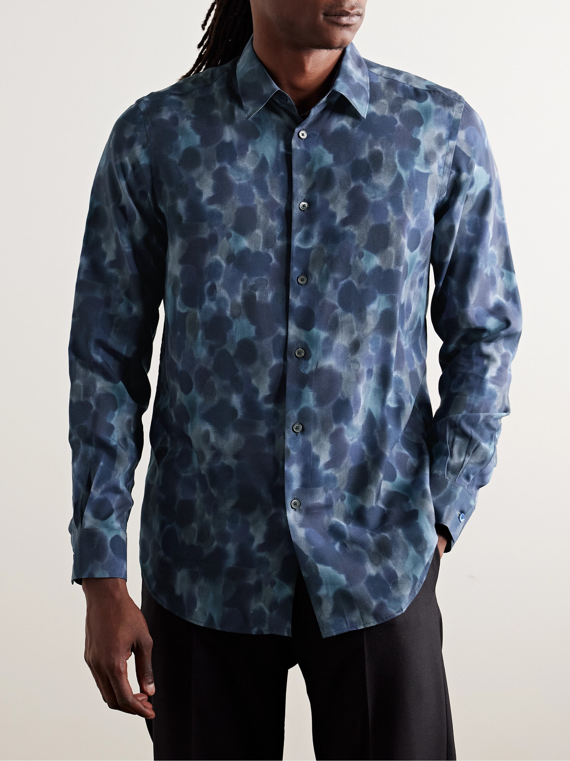 PAUL SMITH PRINTED LYOCELL SHIRT