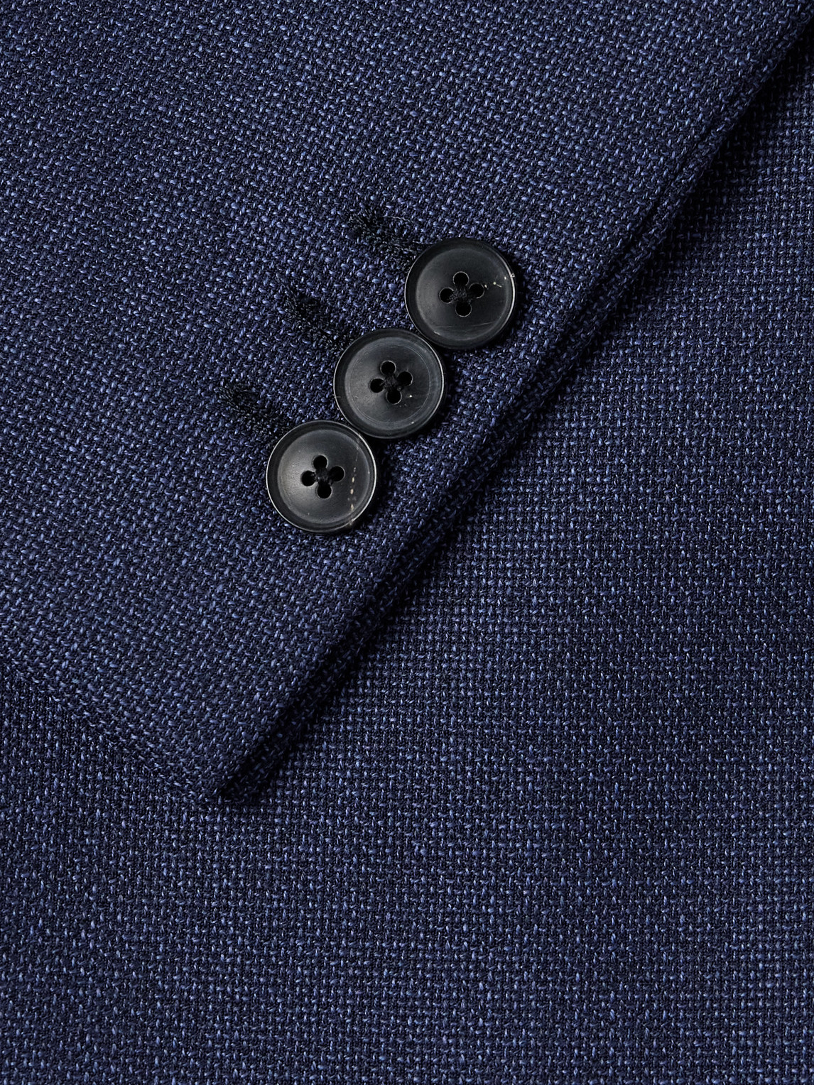 Shop Paul Smith Double-breasted Wool-piqué Suit Jacket In Blue