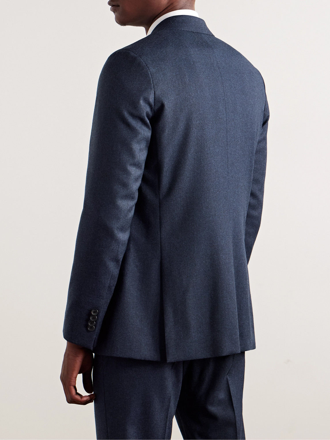 PAUL SMITH WOOL AND CASHMERE-BLEND FLANNEL SUIT JACKET