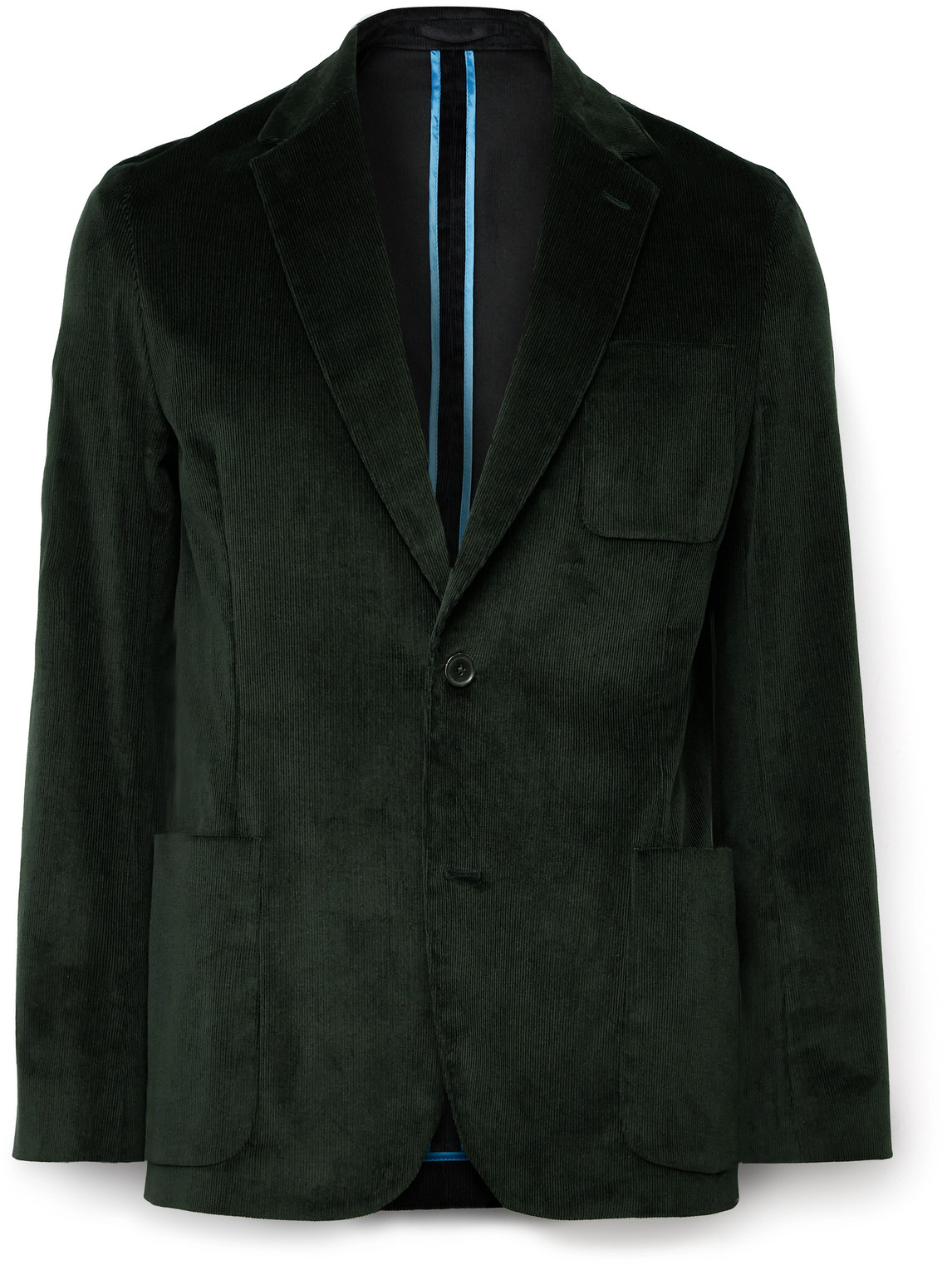 Paul Smith Stretch-cotton Corduroy Suit Jacket In Green