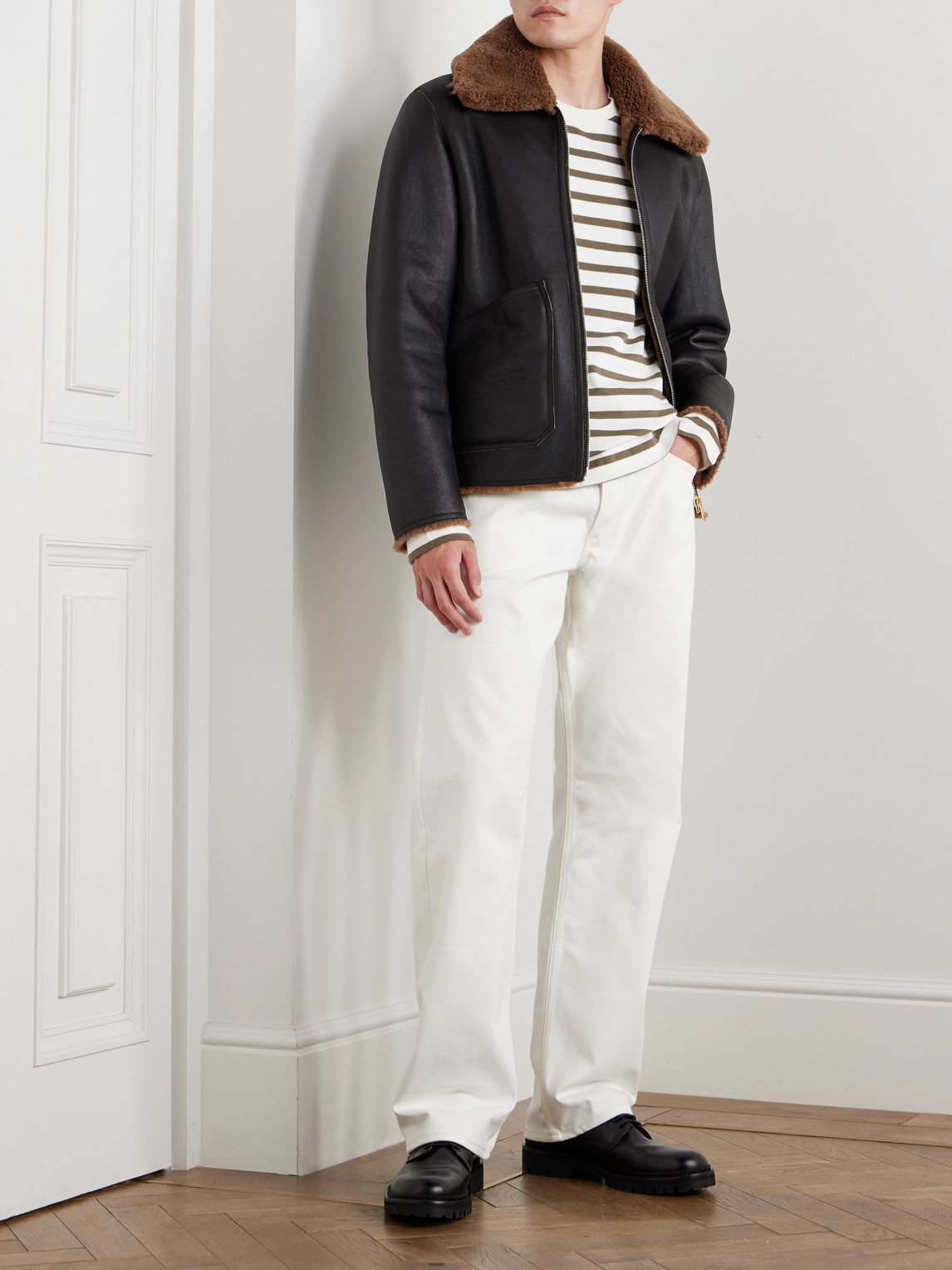 Paul Smith - Reversible Leather and Shearling Jacket - Curated
