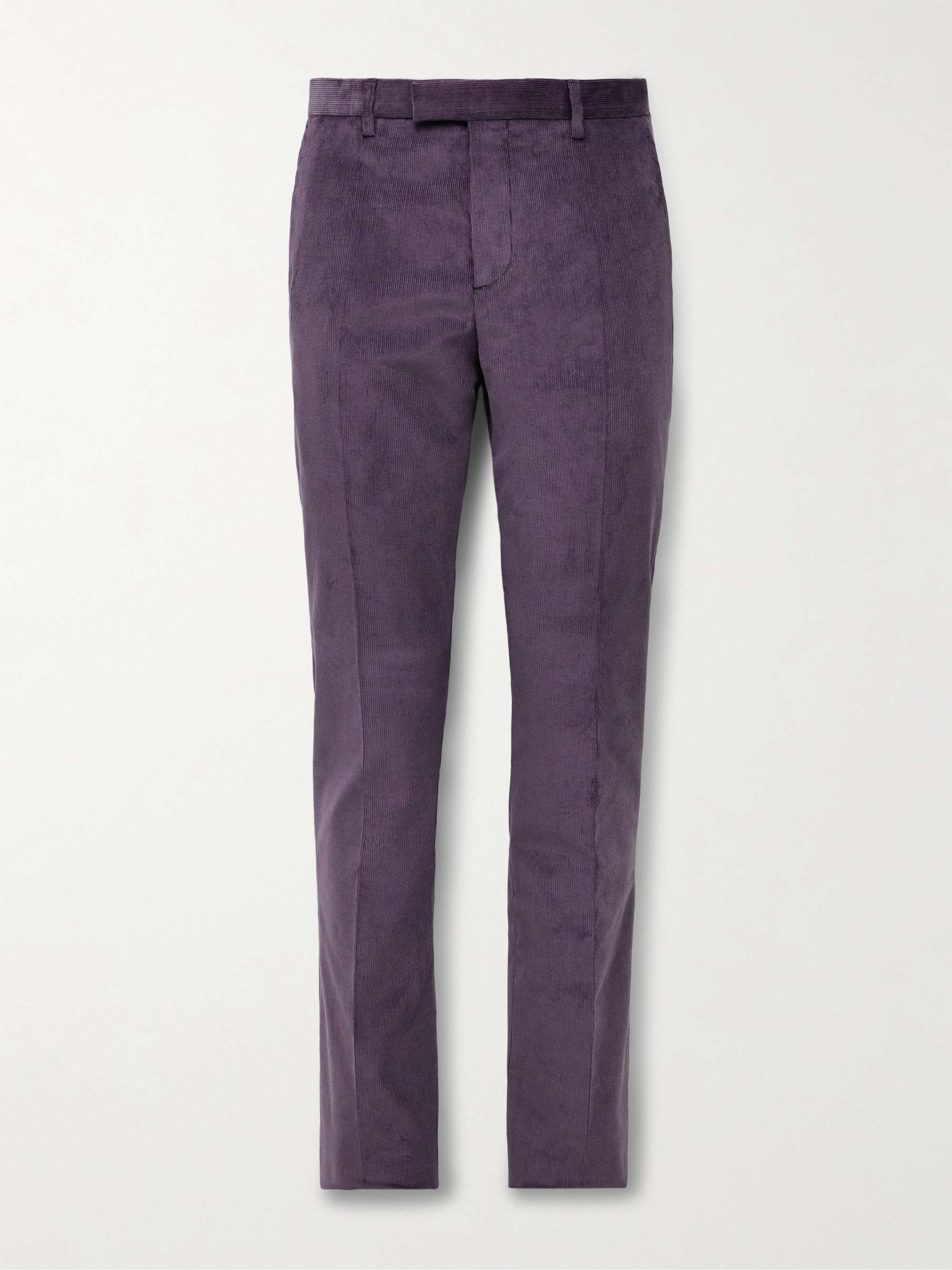 PAUL SMITH Slim-Fit Stretch-Cotton Corduroy Suit Trousers