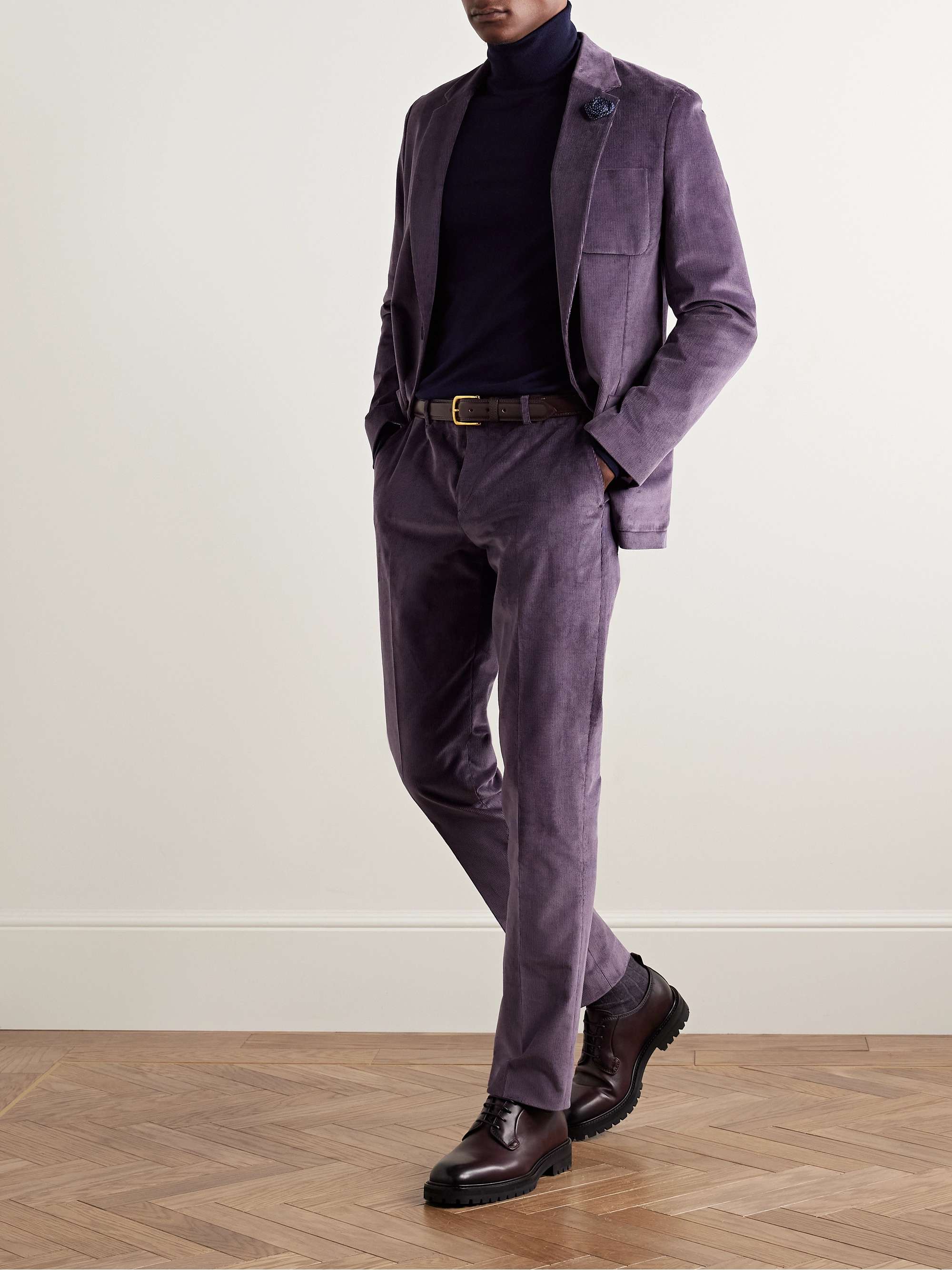 PAUL SMITH Slim-Fit Stretch-Cotton Corduroy Suit Trousers PAUL SMITH Slim-Fit Stretch-Cotton Corduroy Suit Trousers