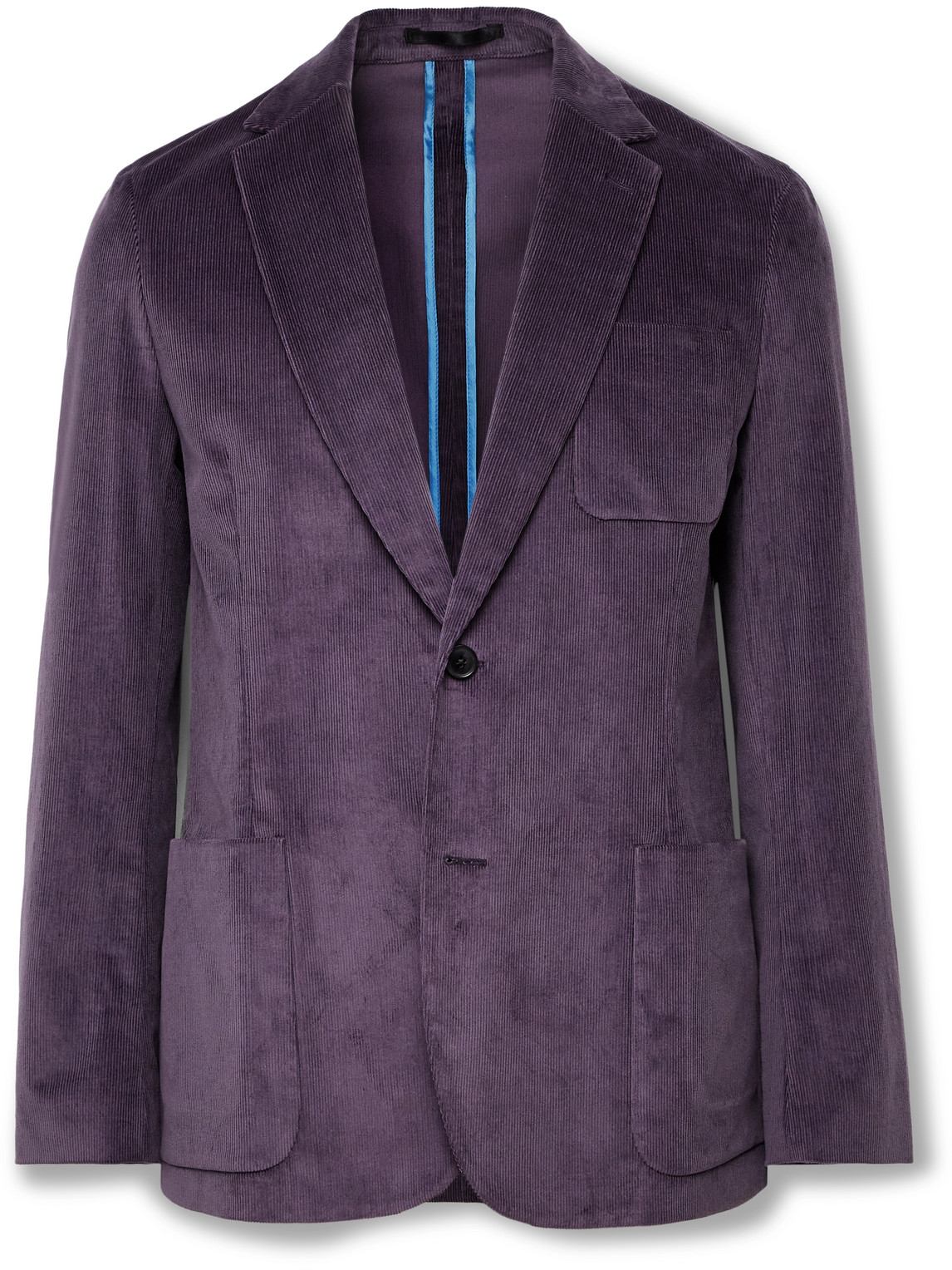 Paul Smith Stretch-cotton Corduroy Suit Jacket In Purple