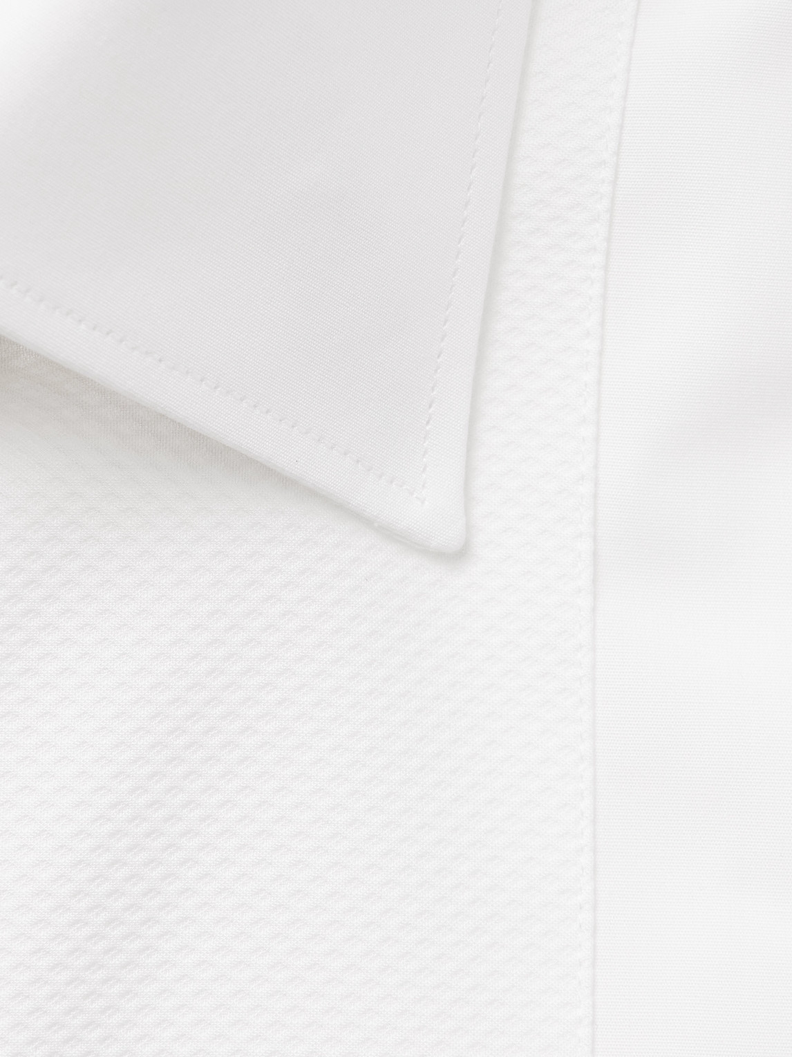  Thom Sweeney - Marcella Bib-front Cotton And Lyocell-blend Poplin And Piqué Tuxedo Shirt - Men - White - Uk/us 15 