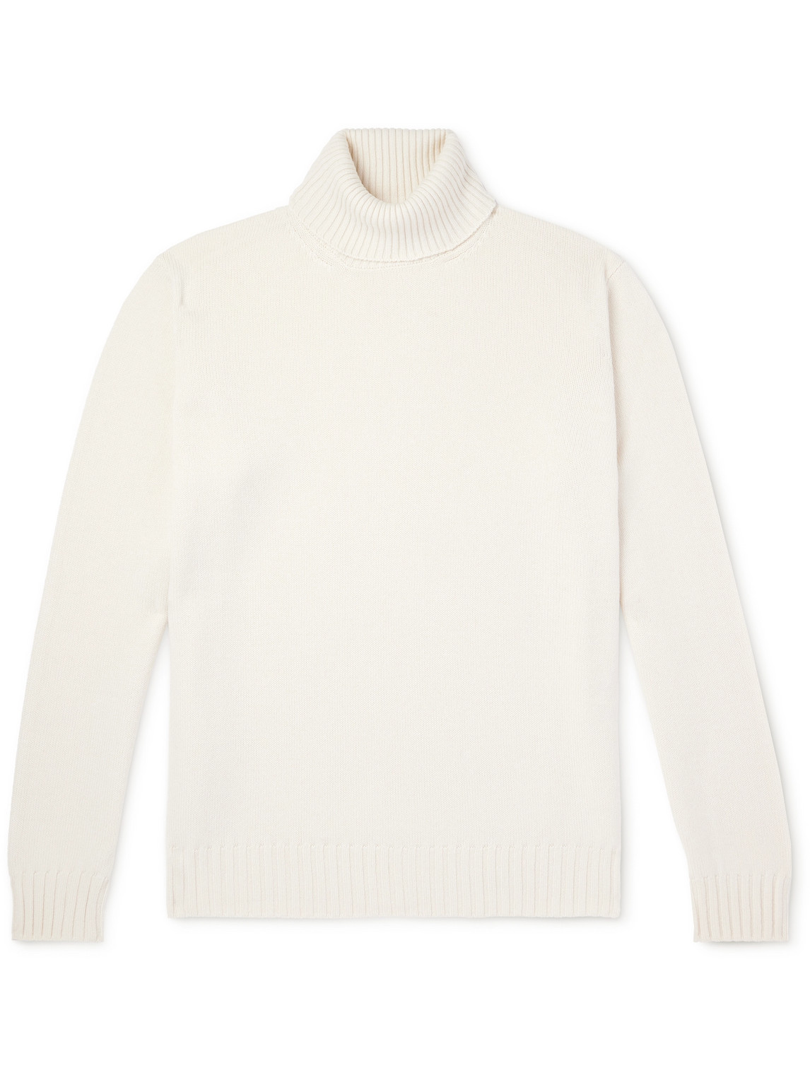 Thom Sweeney Cashmere Rollneck Sweater In Neutrals