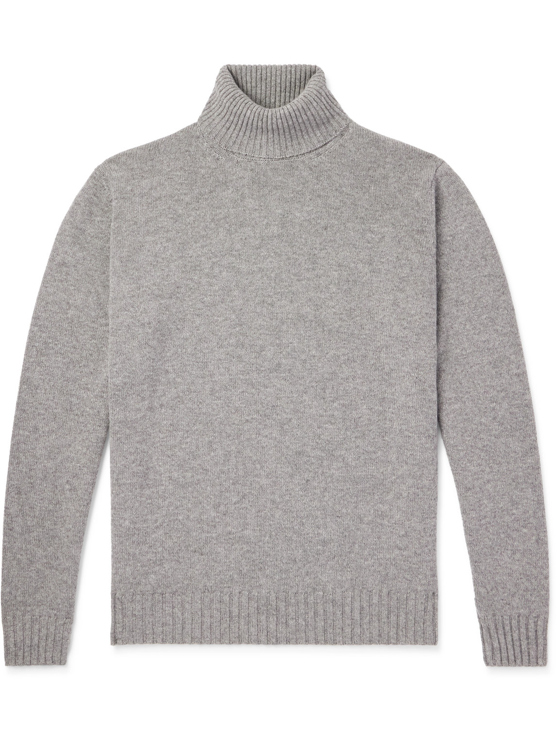 Thom Sweeney Cashmere Rollneck Jumper In Grey