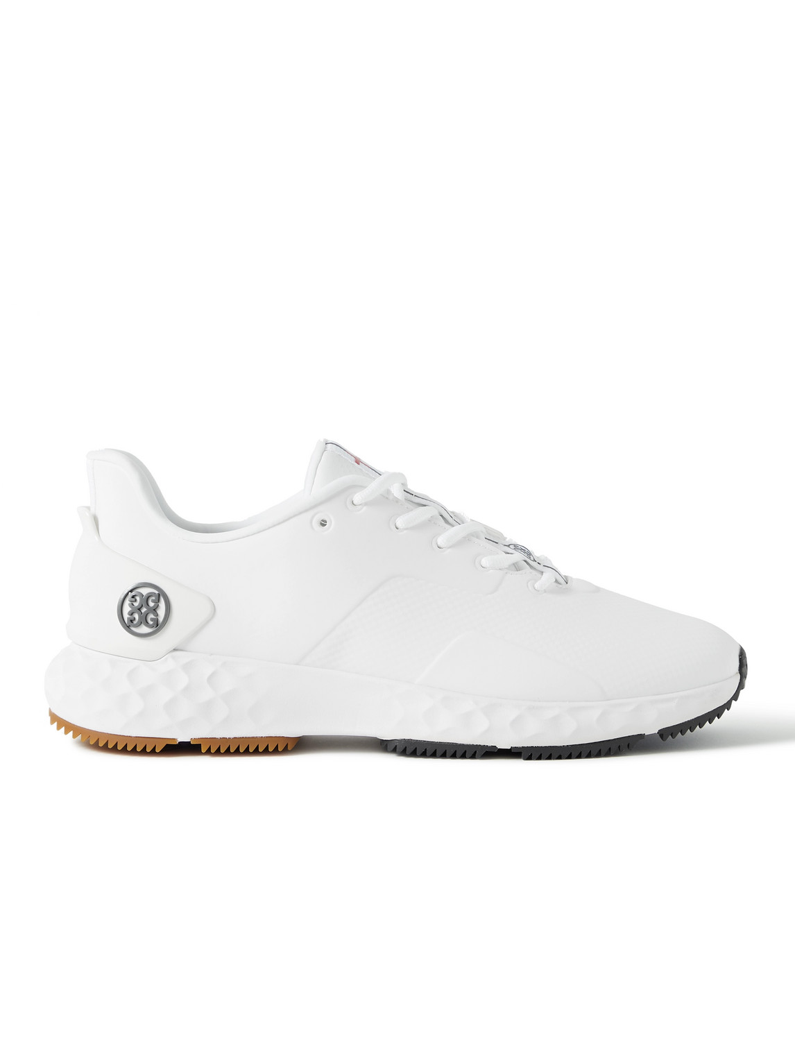 G/fore Mg4 Rubber-trimmed Coated-mesh Golf Shoes In White