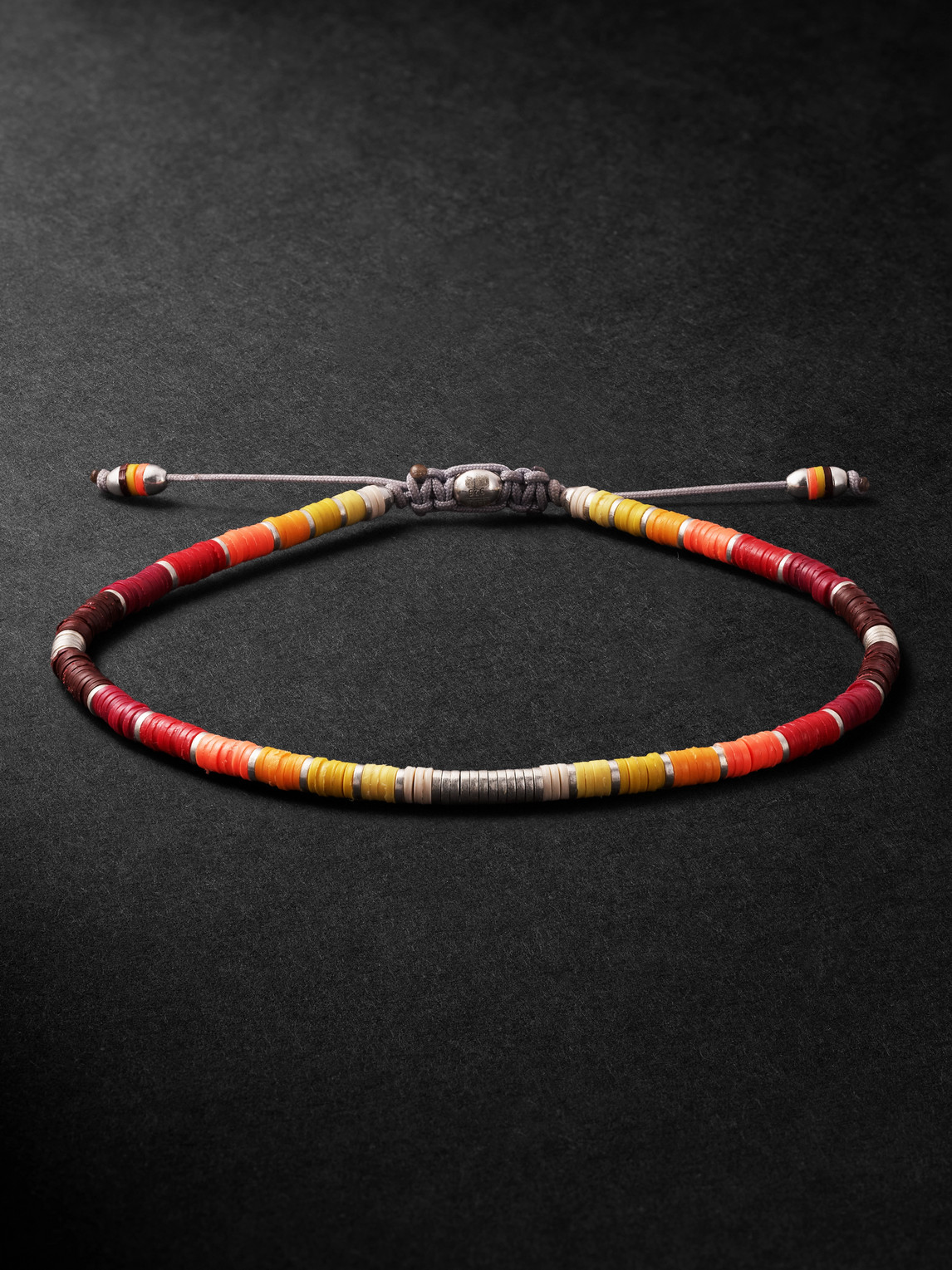 M. COHEN BY MAOR – Mini Rizon Sterling Silver and Cord Beaded Bracelet