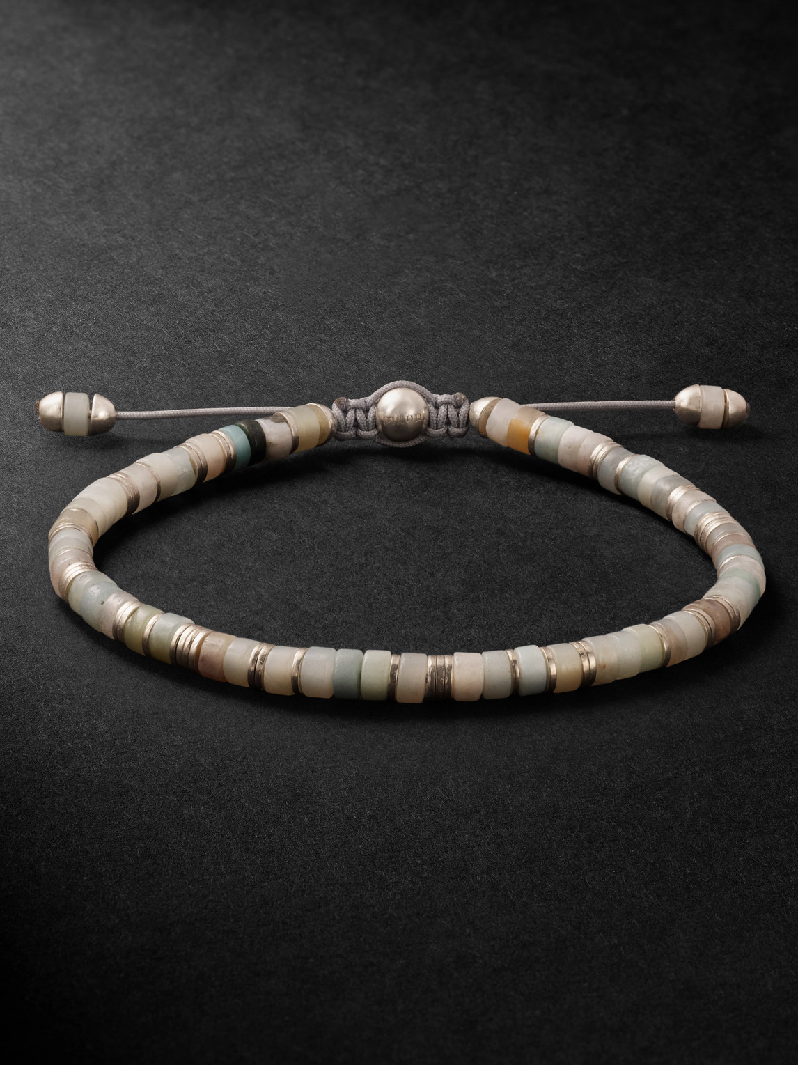 M. COHEN BY MAOR – Tucson Sterling Silver, Amazonite and Cord Beaded Bracelet