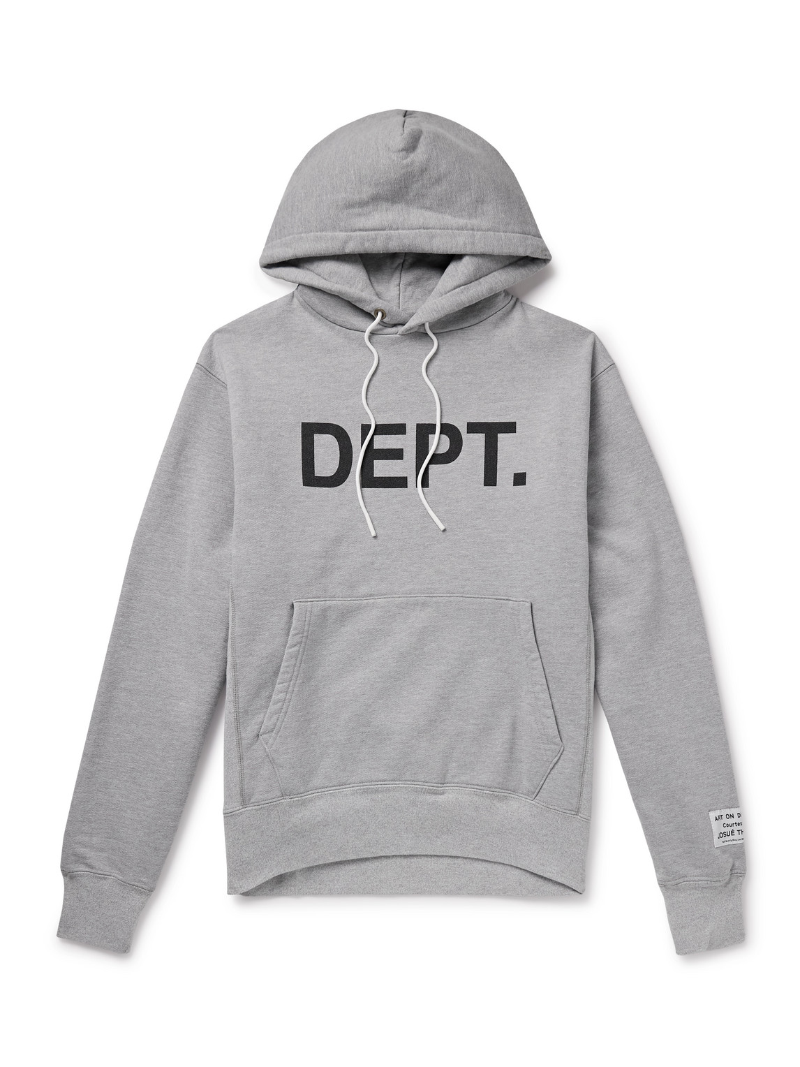 Gallery Dept. Logo-print Cotton-blend Jersey Hoodie In Grey