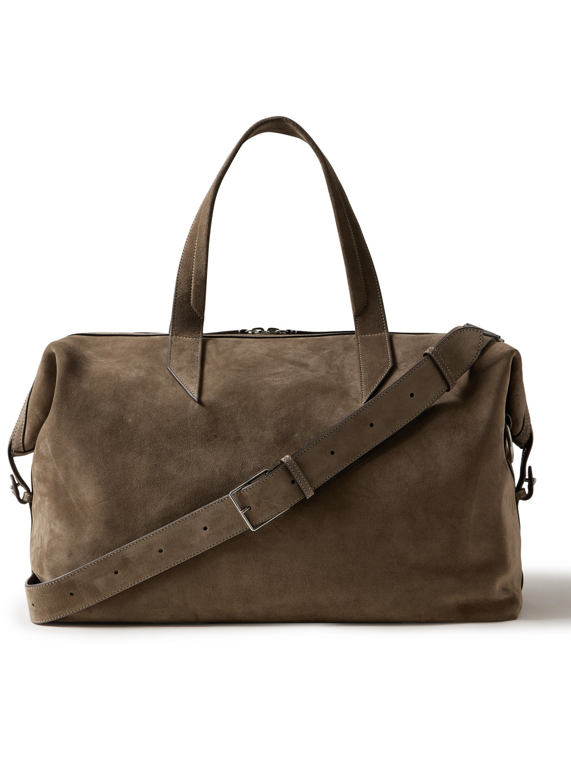 Metier Nomad Suede Weekend Bag In Brown