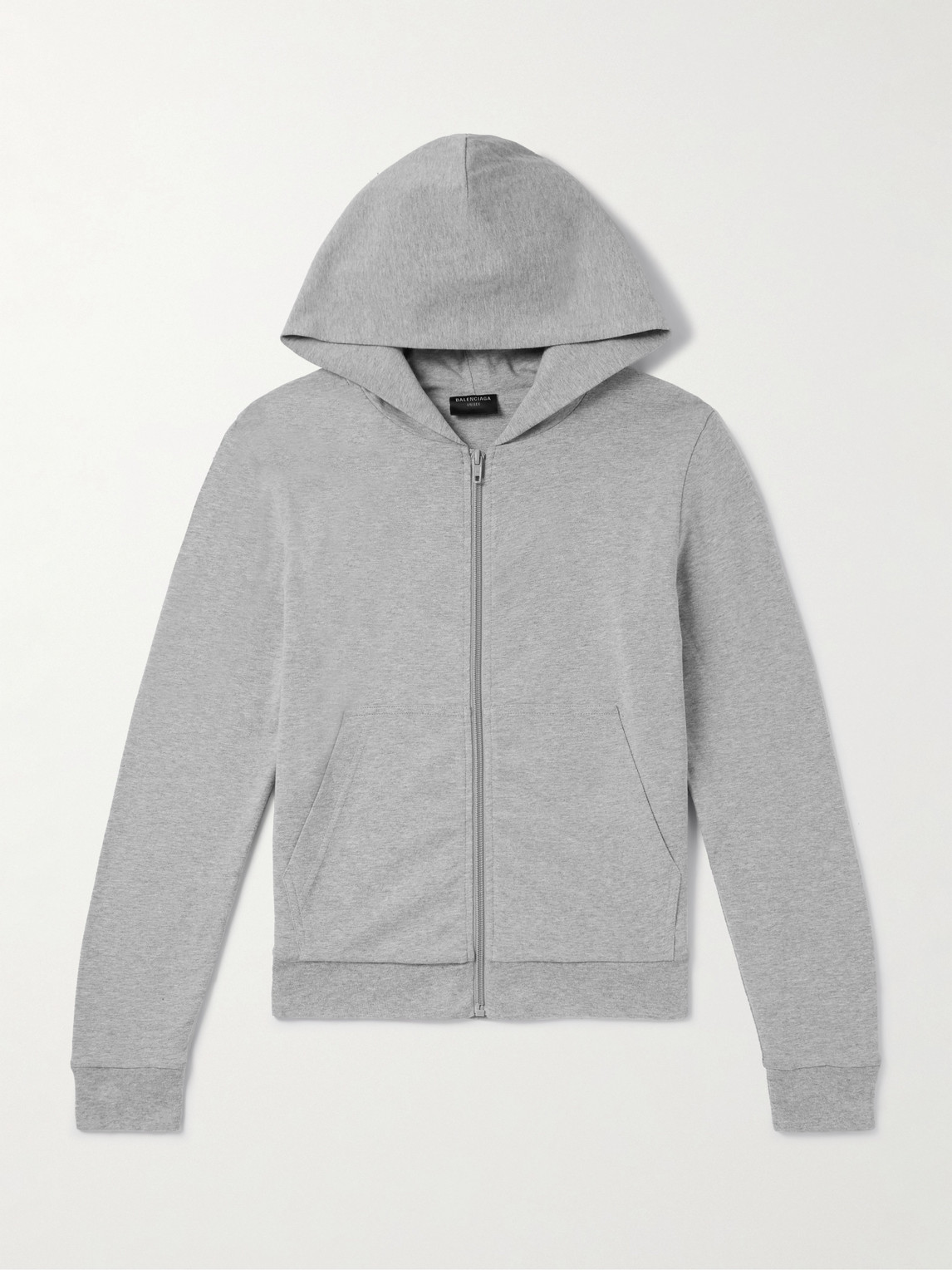 Balenciaga lim-Fit Cotton-Blend Jersey Zip-Up Hoodie - Men