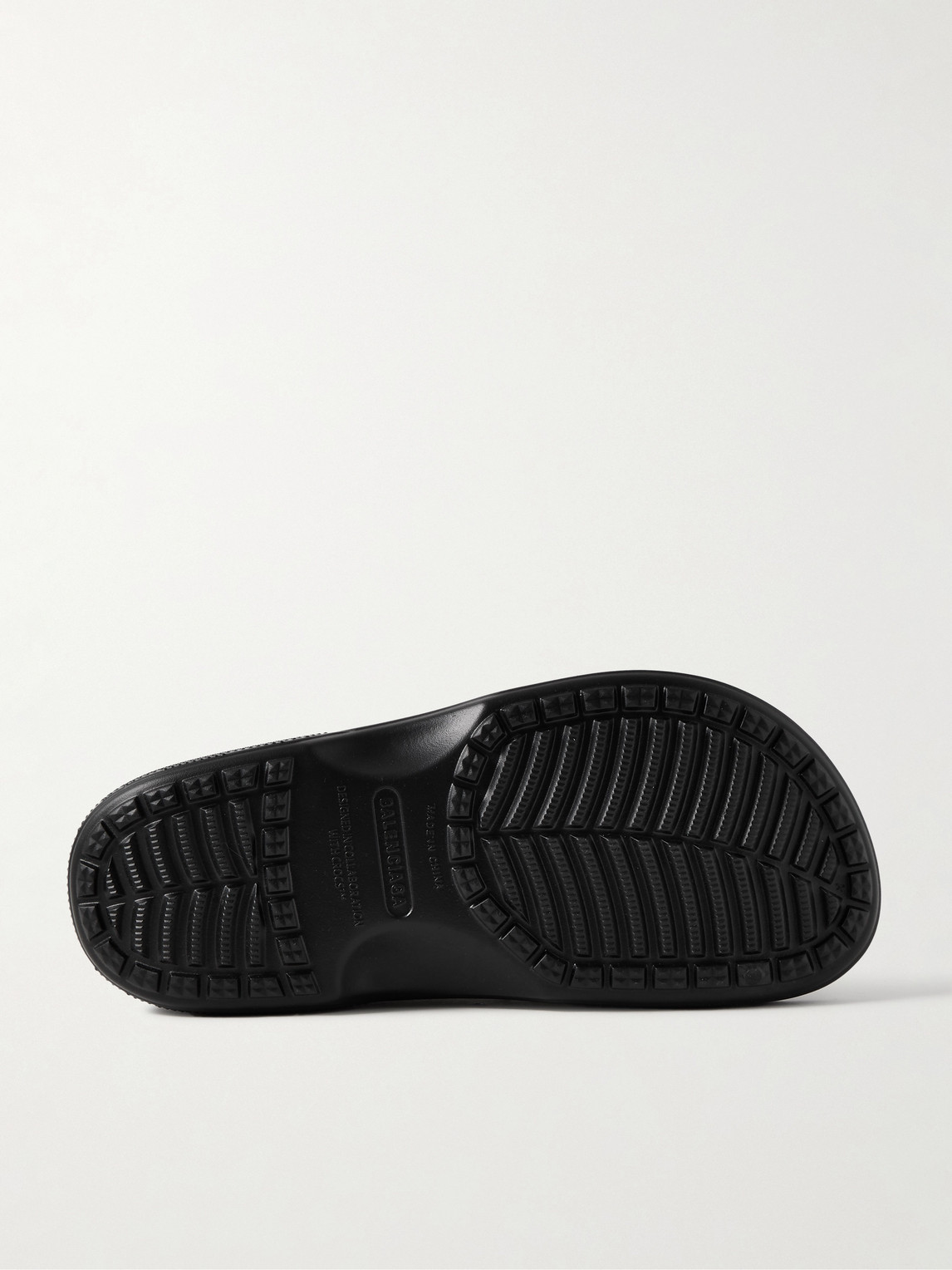 Balenciaga Crocs Logo-embossed Eva Slides In Black