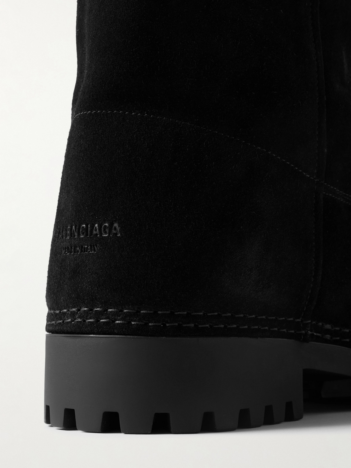 Shop Balenciaga Alaska Shearling Boots In Black