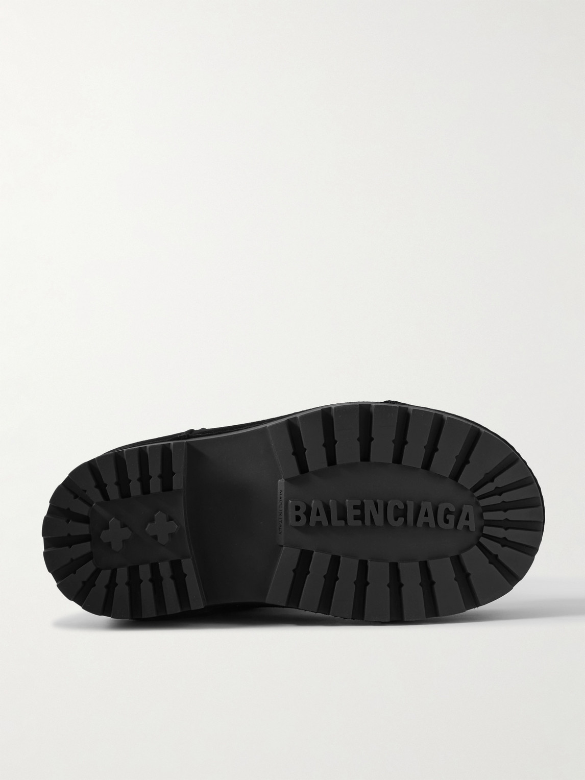 Shop Balenciaga Alaska Shearling Boots In Black