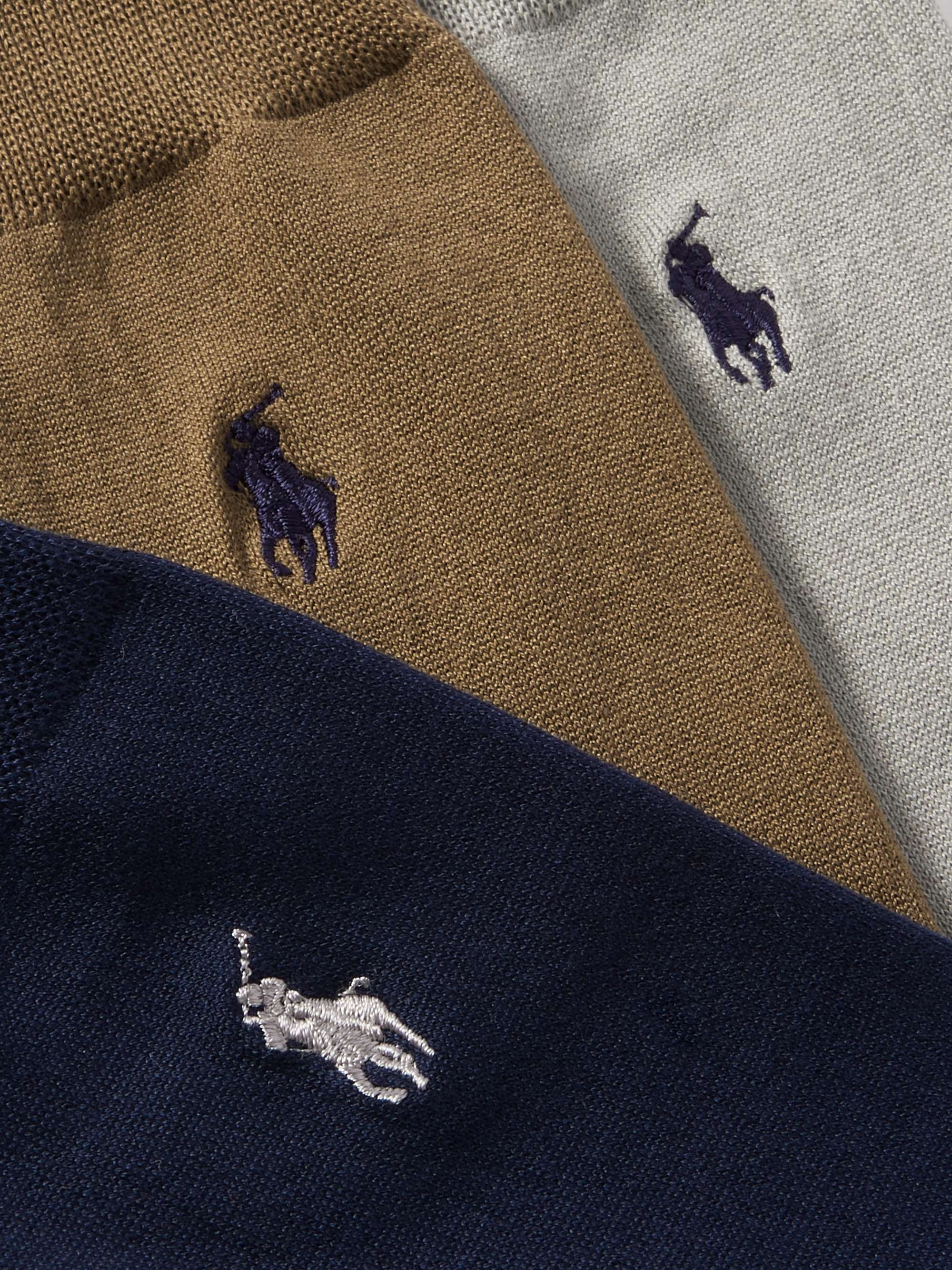 POLO RALPH LAUREN M65 Logo-Appliquéd Herringbone Cotton