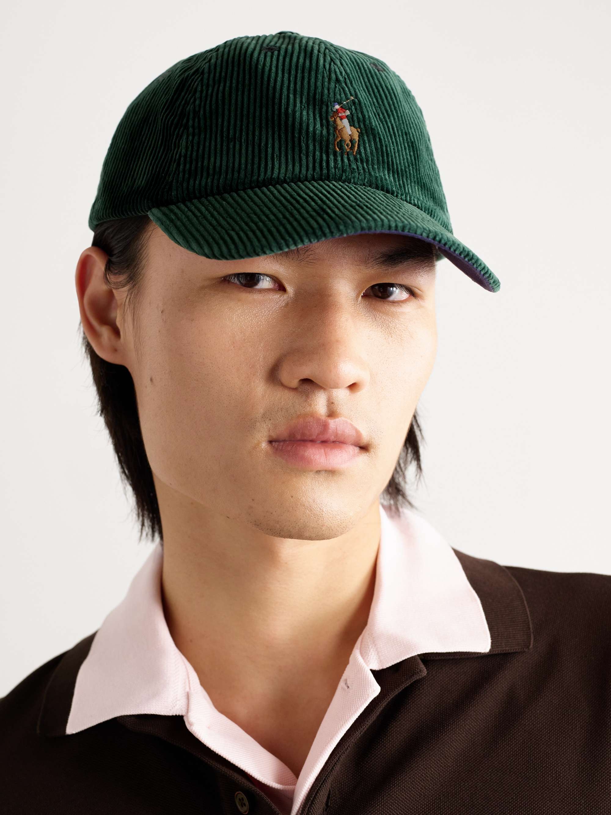 POLO RALPH LAUREN Logo-Embroidered Cotton-Corduroy Baseball Cap for Men ...