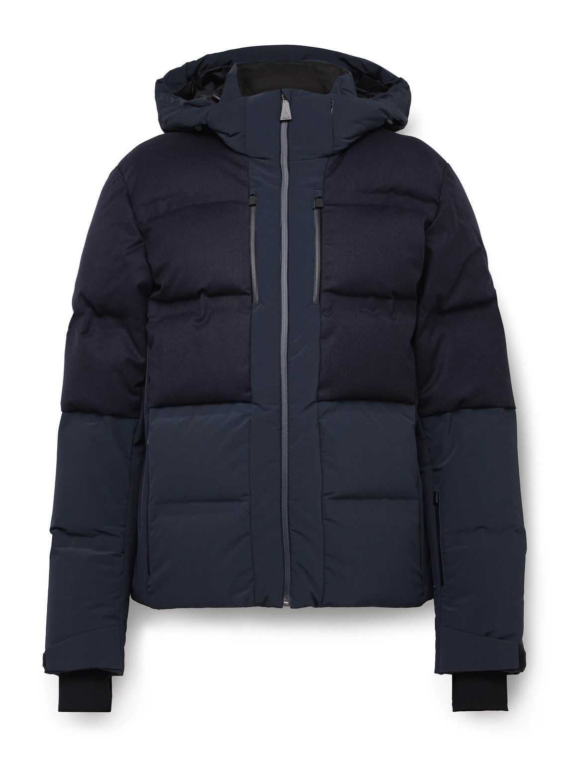 Super Nuke Panelled Hooded Down Ski Jacket