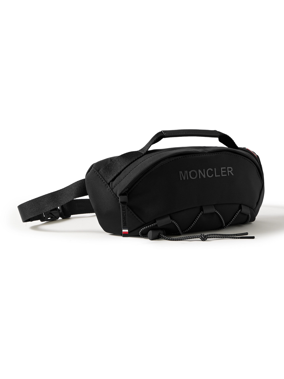Moncler Logo-appliquéd Tech-nylon Ski Belt Bag In Black
