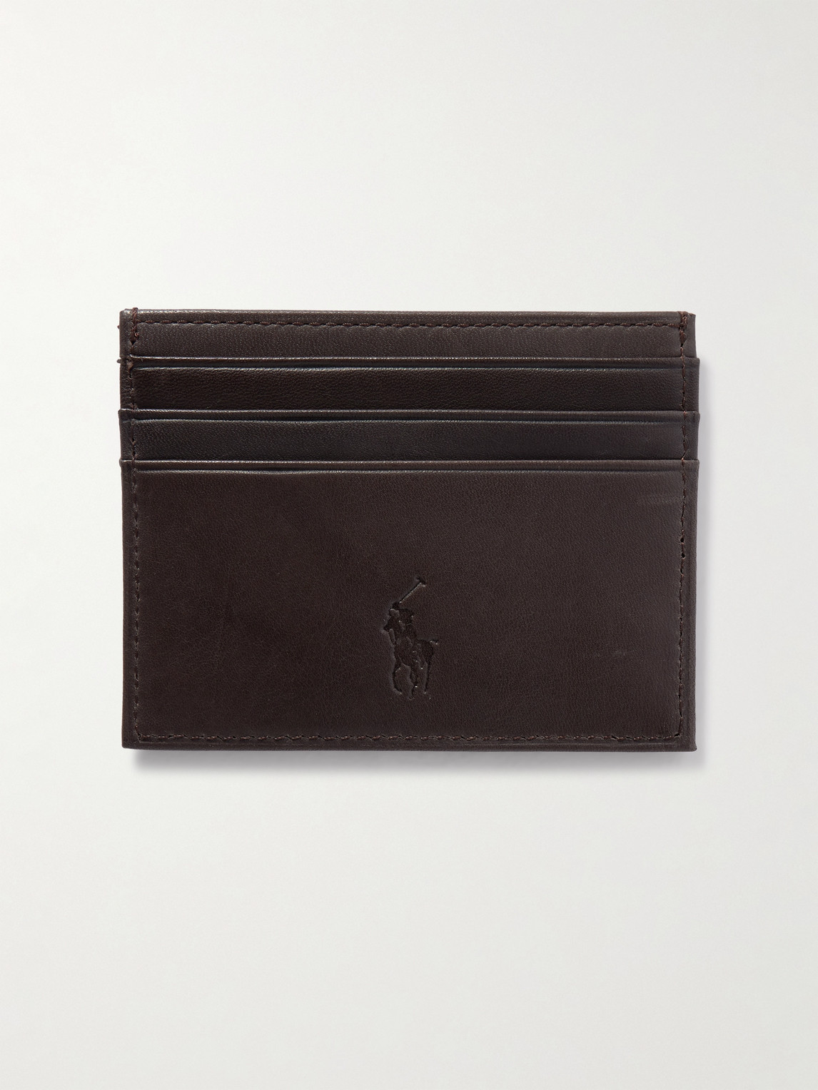 Polo Ralph Lauren 3.2cm Reversible Leather Belt And Logo-print Cardholder Set In Brown