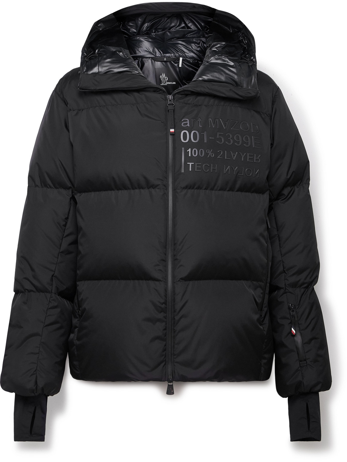 Moncler Grenoble Mazod Appliquéd Quilted 2L Tech-Nylon Hooded
