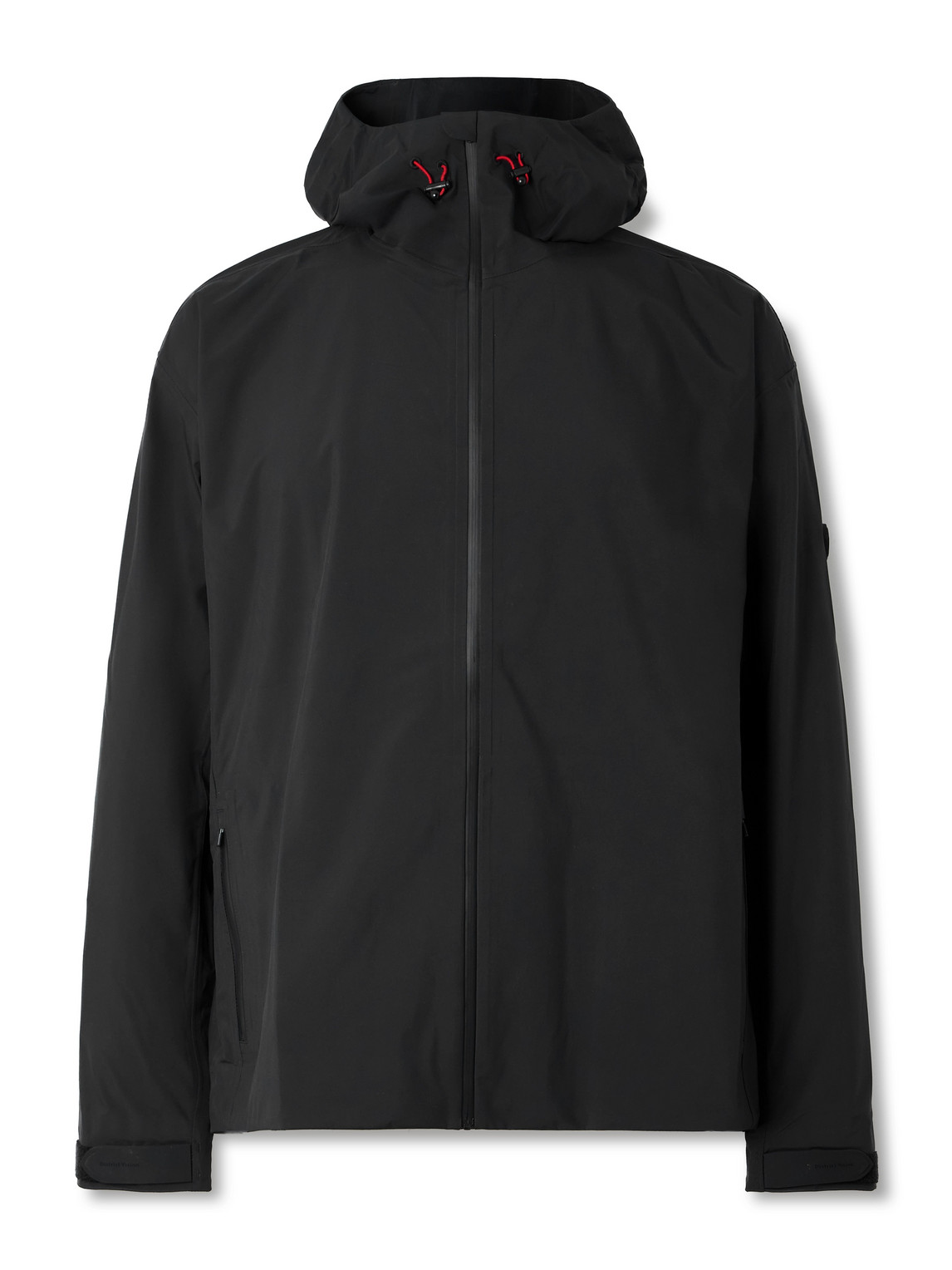 District Vision Logo-appliquéd Shell Hooded Jacket