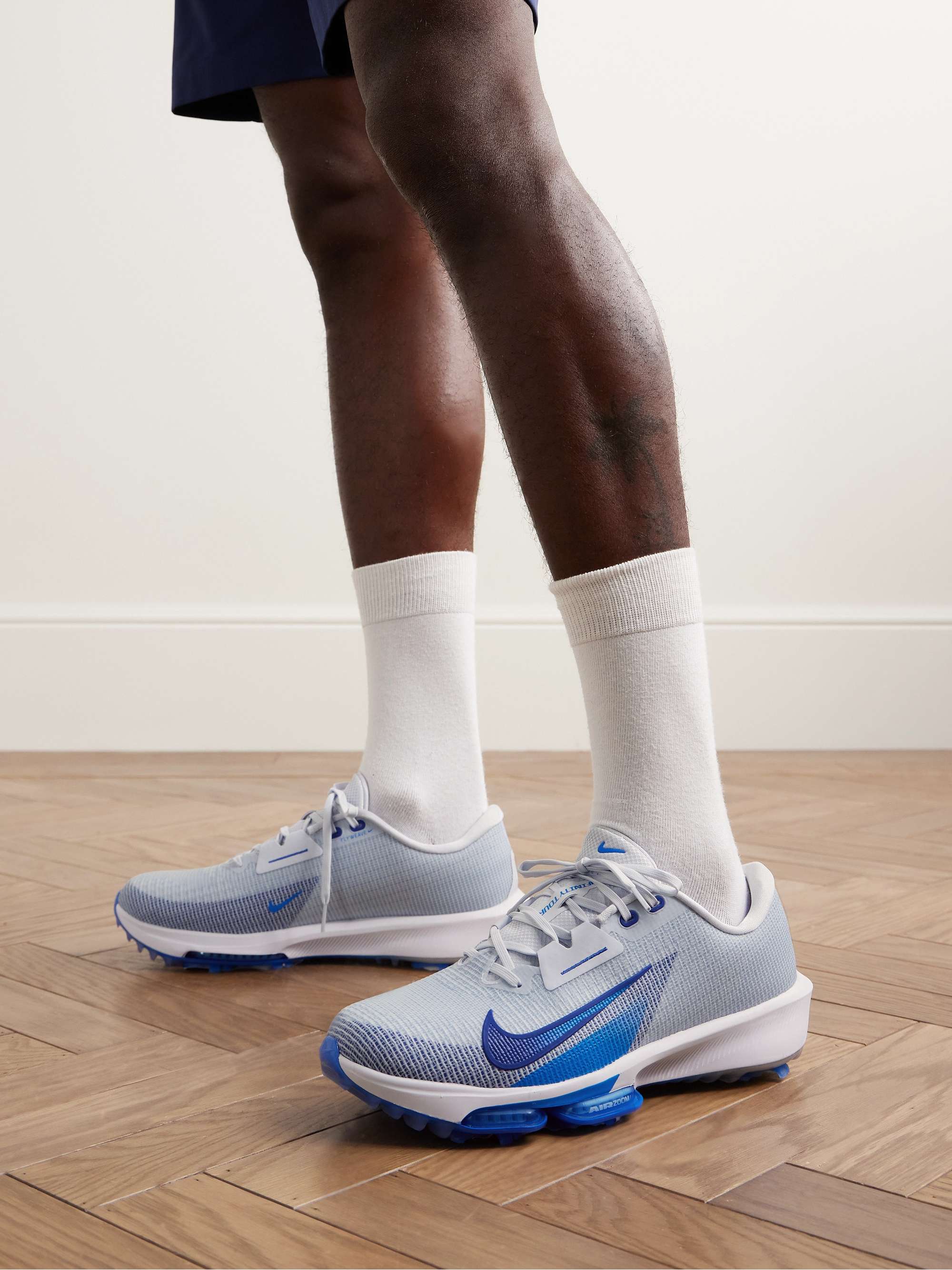 Blue Air Zoom Infinity Tour 2 Rubber-Trimmed Flyknit Golf
