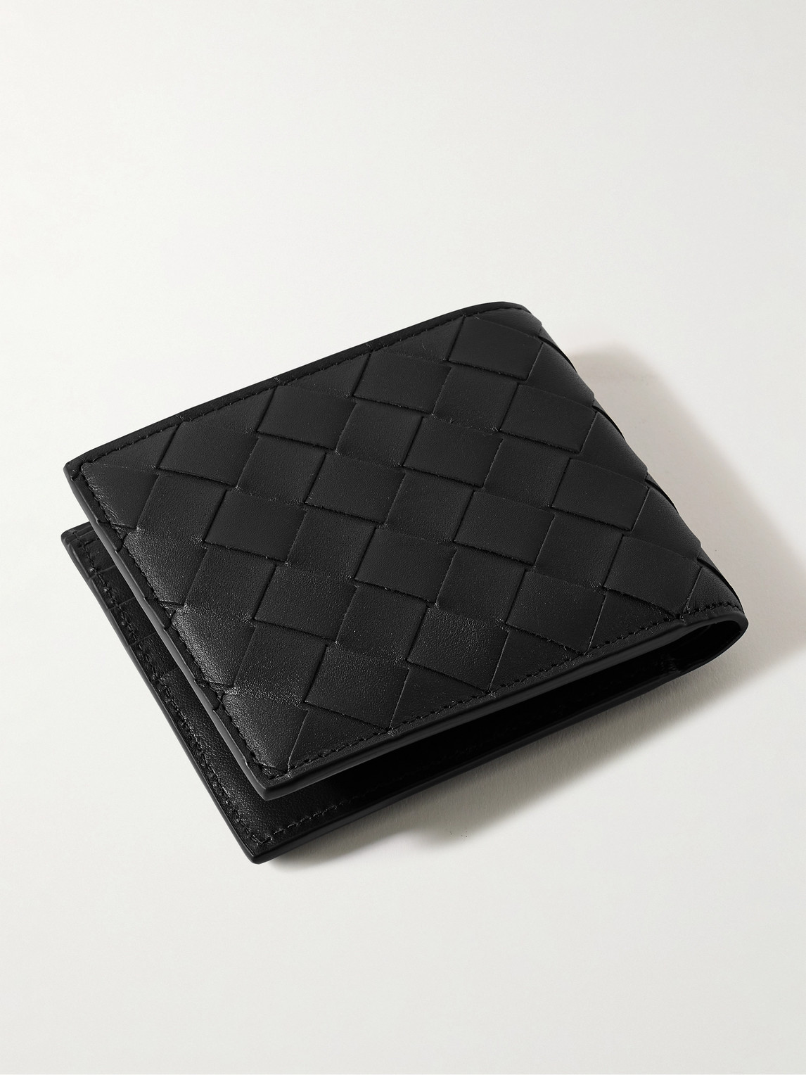 Intrecciato Leather Billfold Wallet — 2
