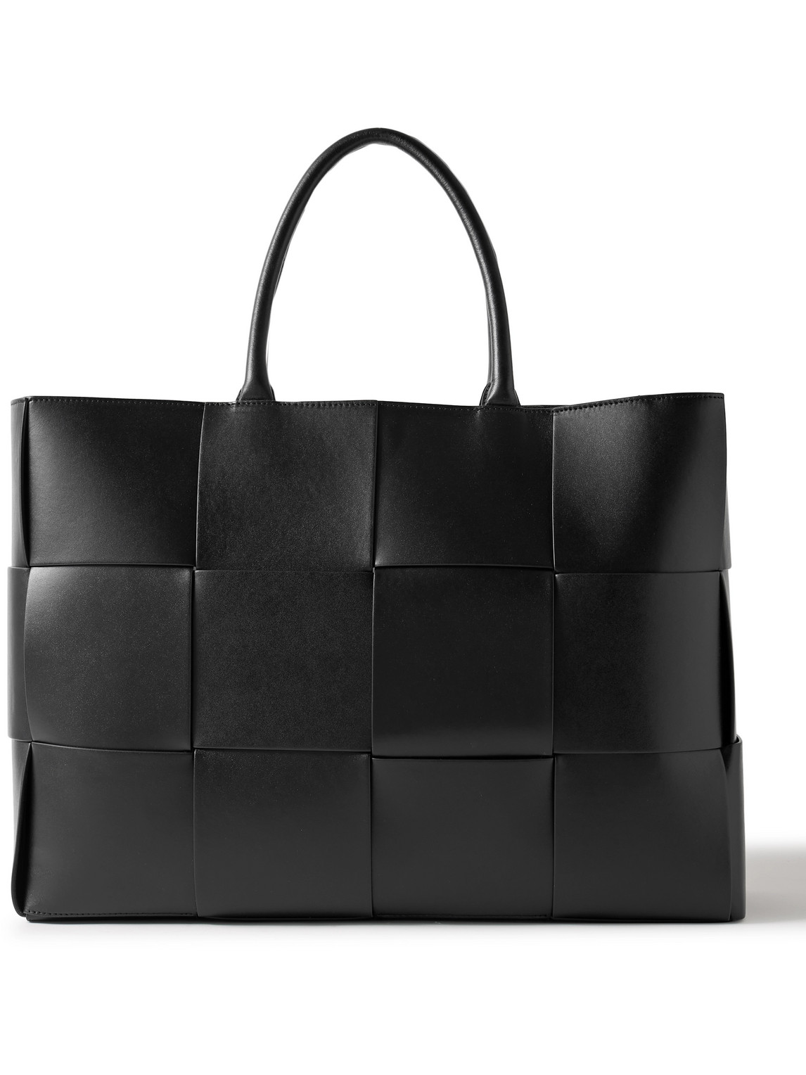 BOTTEGA VENETA LARGE ARCO INTRECCIATO LEATHER TOTE BAG