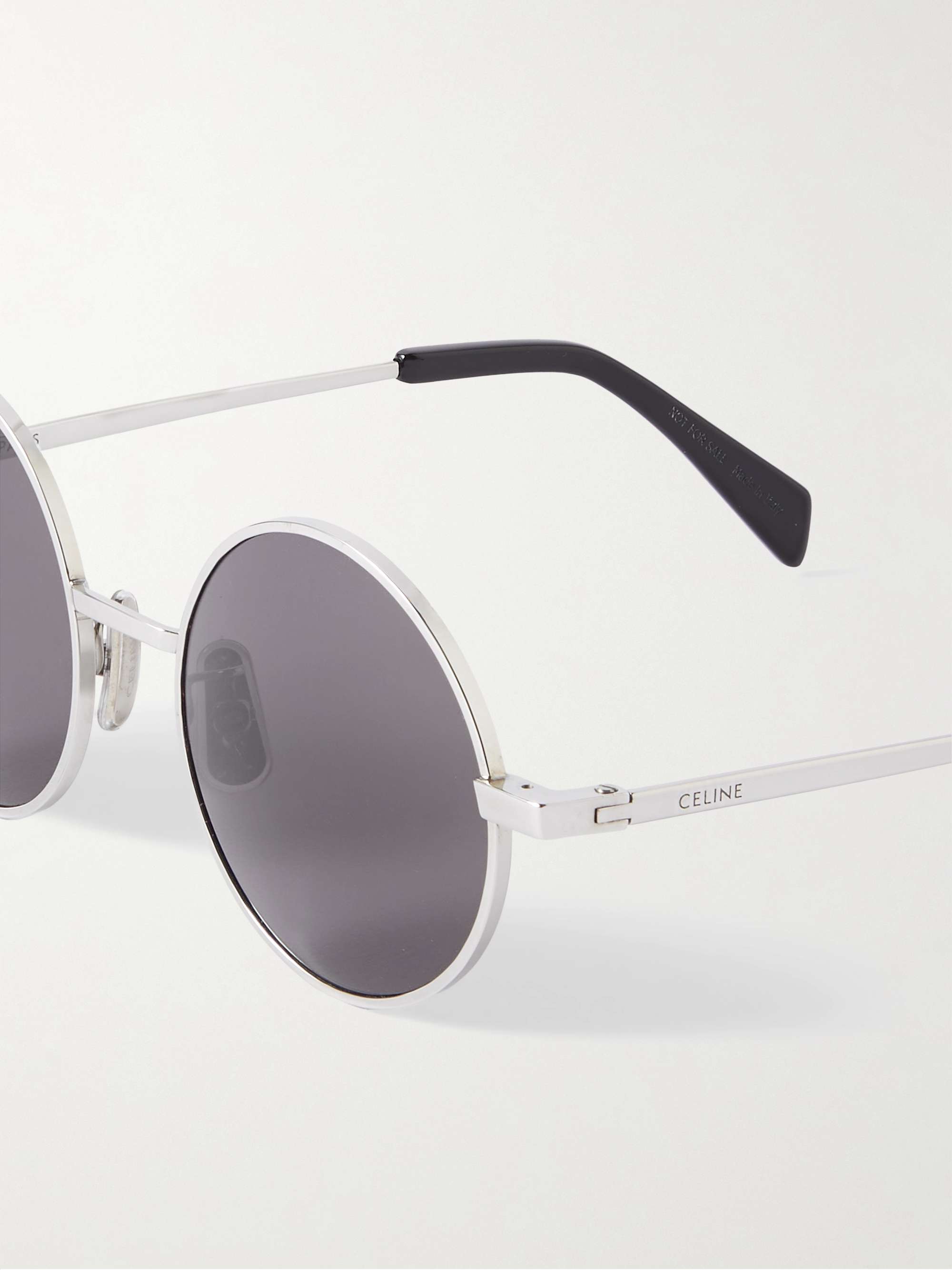 Metal Frame 26 Round-Frame Silver-Tone Sunglasses - silver - One Size