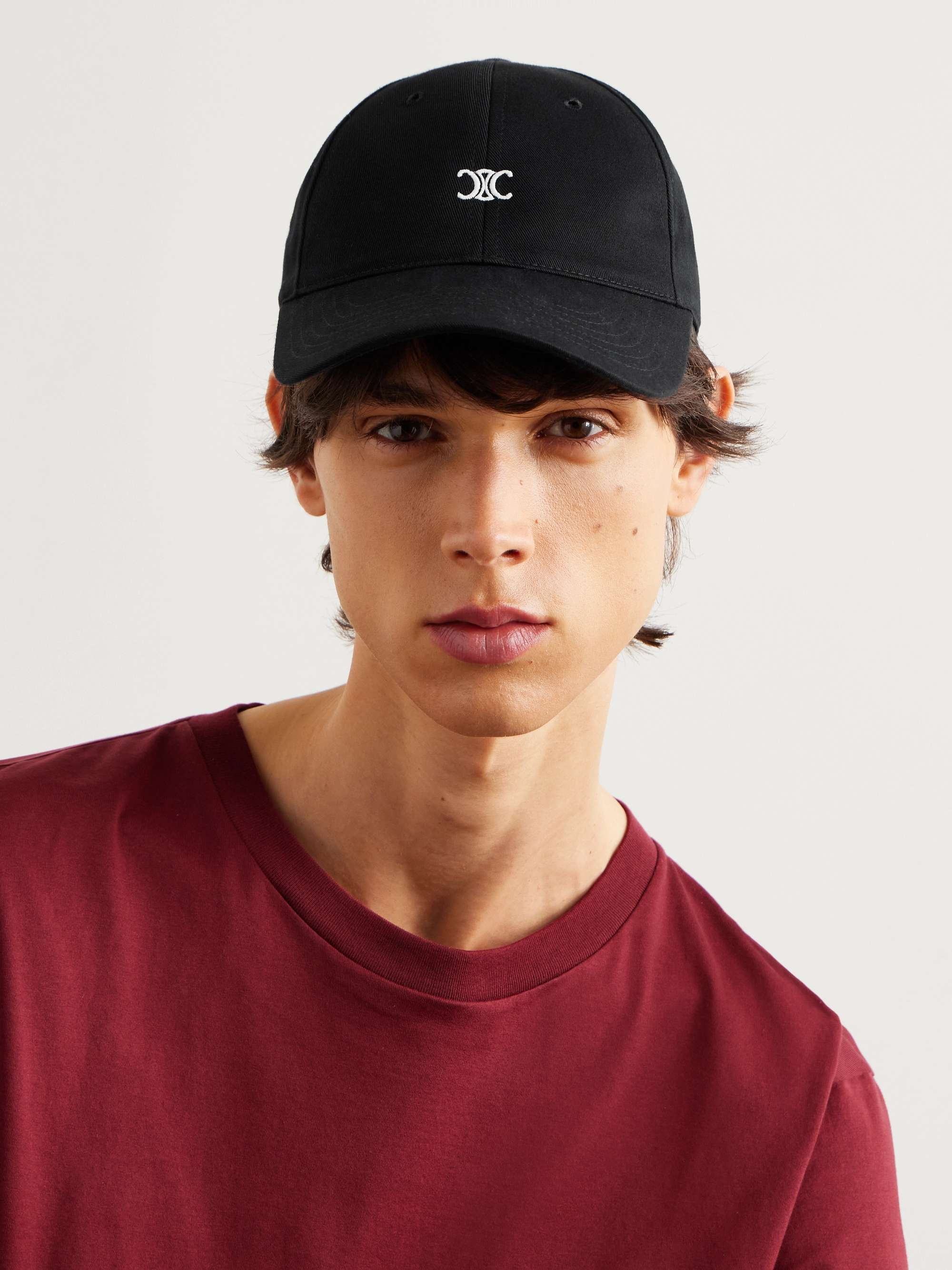 CELINE Logo Embroidered Cotton Gabardine Baseball Cap For Men MR PORTER CELINE Logo Embroidered Cotton Gabardine Baseball Cap For Men MR PORTER