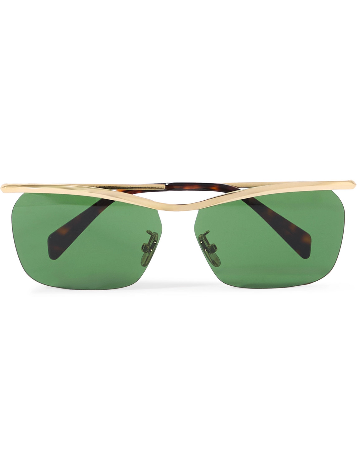 Celine Metal Frame 27 D-frame Gold-tone Sunglasses