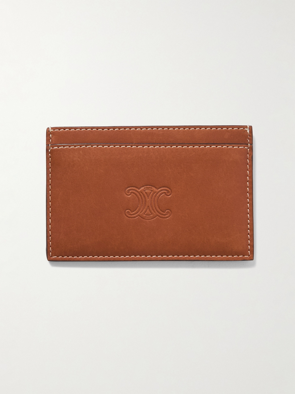 Logo-Debossed Leather Cardholder