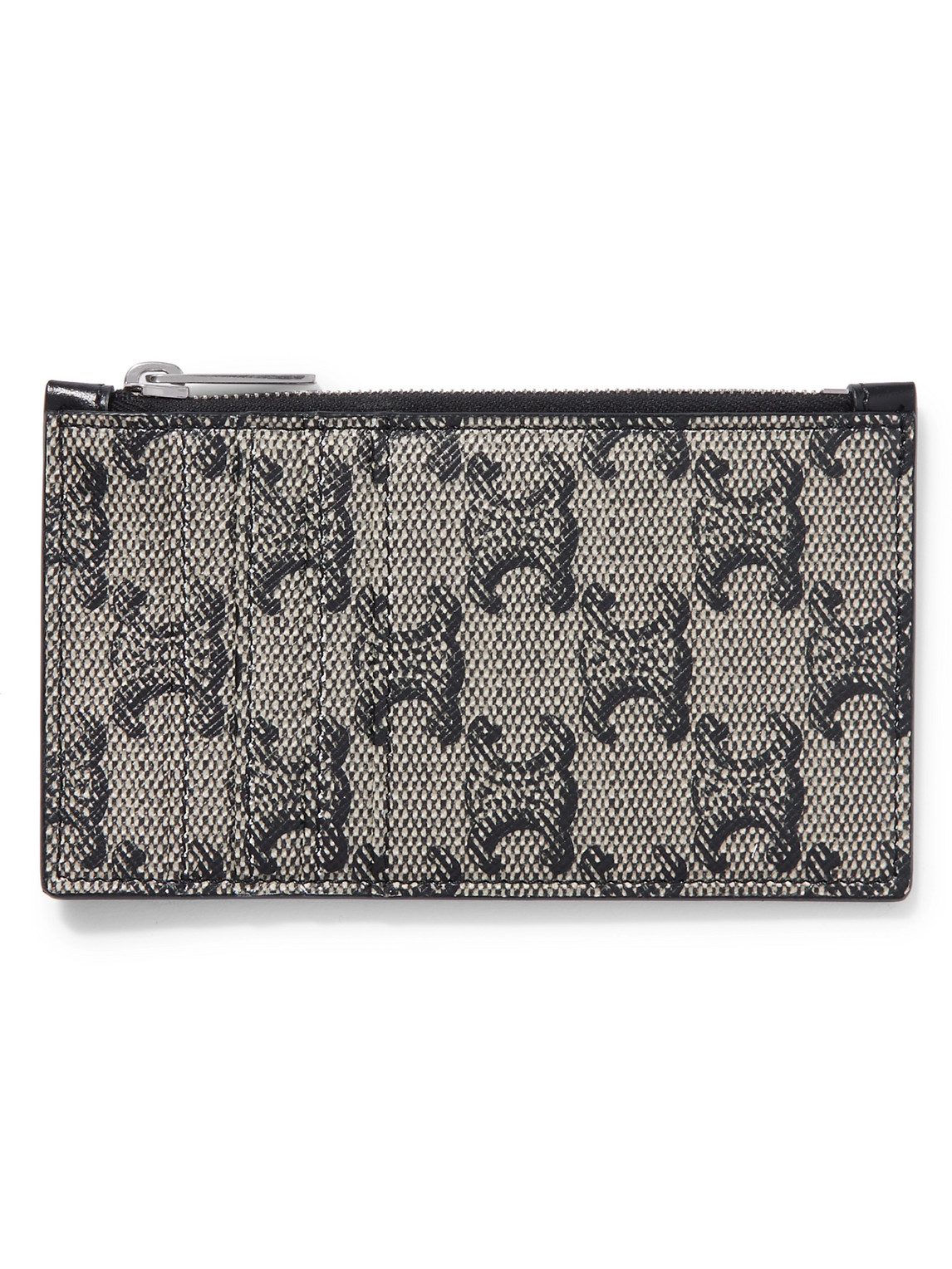 Celine Triomphe Coated-canvas Zipped Cardholder In Multi