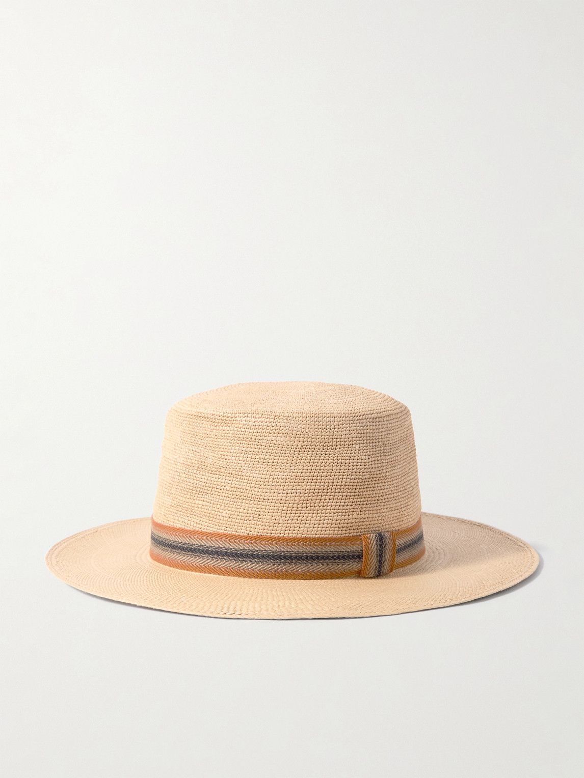 Loro Piana Naoki Webbing-Trimmed Straw Hat - Men