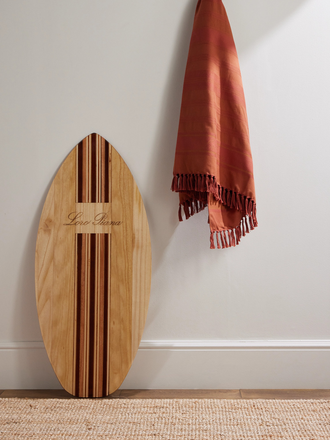 Fringed Striped Cotton Towel — 2