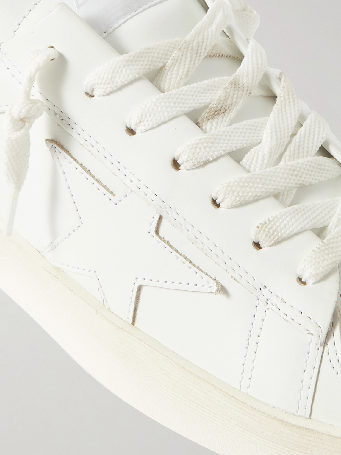 Golden Goose Deluxe Brand Men White Leather Stardan Sneakers In Multi