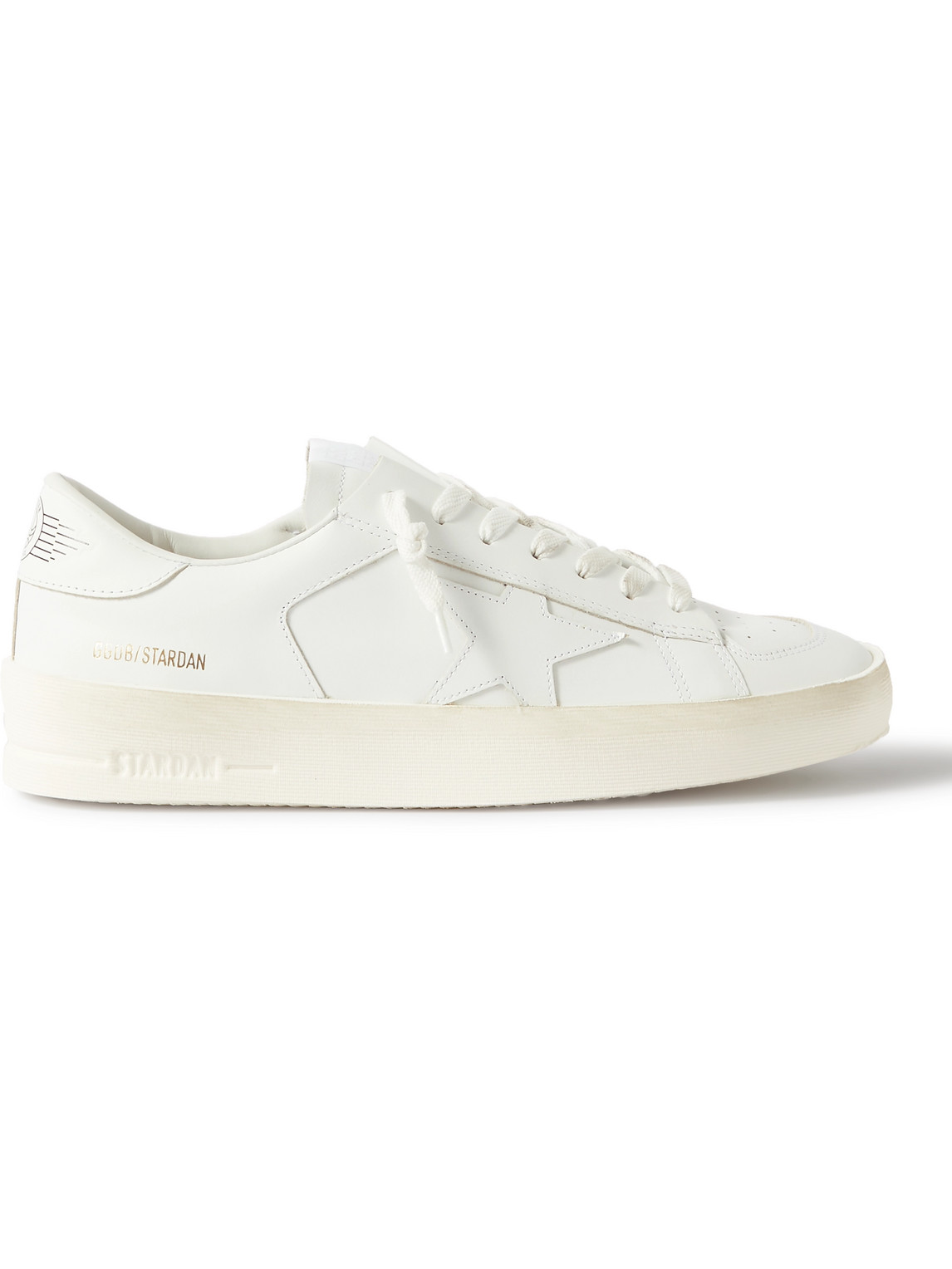 Golden Goose Deluxe Brand Men White Leather Stardan Sneakers In Multi