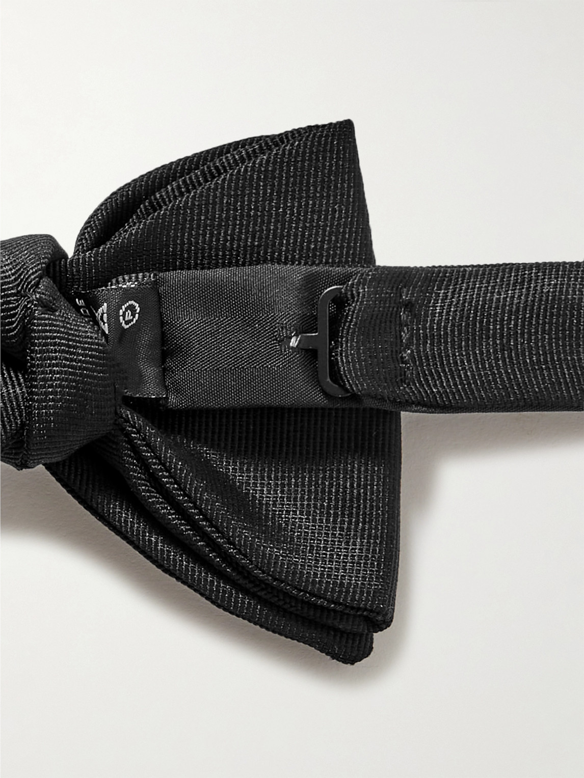 Favourbrook Pre-tied Silk-grosgrain Bow Tie In Black